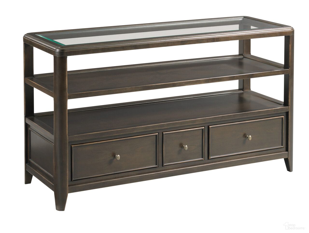 Whitaker Sofa Table In Black Denim
