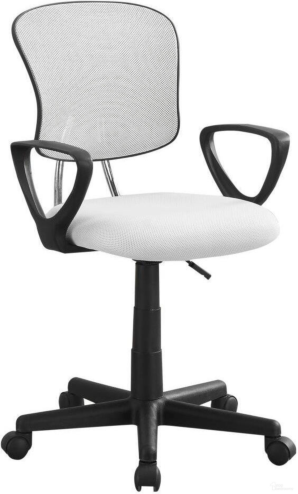 White Juvenile Office Chair In Multiposition