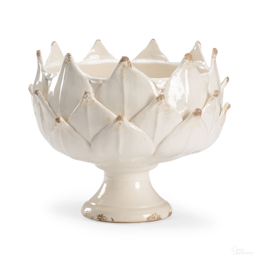 The appearance of White Leaf Vase In White and Cream designed by Chelsea House in the modern / contemporary interior design. This white/cream piece of furniture  was selected by 1StopBedrooms from Chelsea House Misc Collection to add a touch of cosiness and style into your home. Sku: 383133. Material: Porcelain.