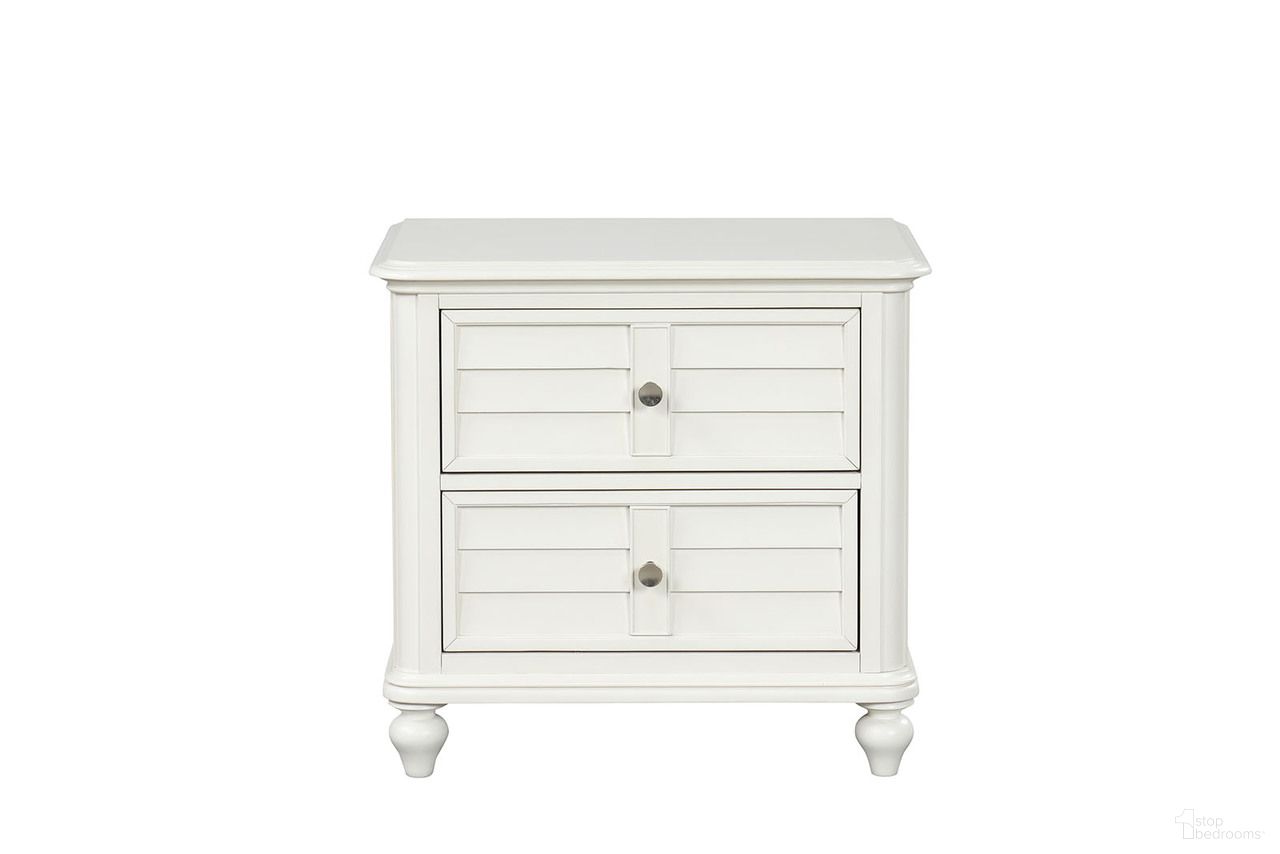 The appearance of Whitehaven Nightstand In Antique White designed by Furniture of America in the transitional interior design. This antique white piece of furniture was selected by 1StopBedrooms from Whitehaven Collection to add a touch of cosiness and style into your home. Sku: FM7708WH-N. Material: Rubberwood.