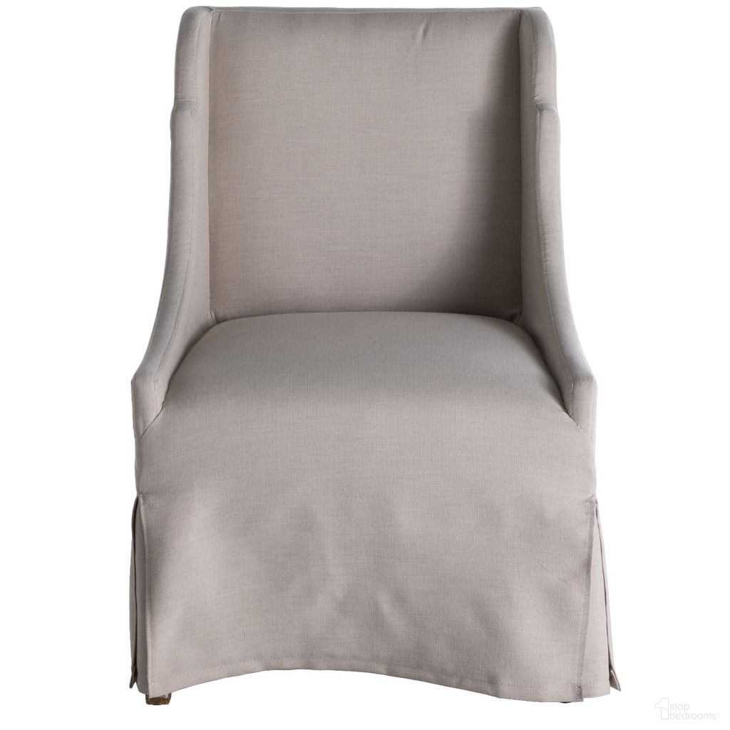 The appearance of Whitfield Dining Chair In Ivory Beige and Vintage Grey designed by Gabby in the transitional interior design. This ivory beige/vintage grey piece of furniture was selected by 1StopBedrooms from Whitfield Collection to add a touch of cosiness and style into your home. Sku: SCH-175110. Material: Fabric. Chair Type: Side Chair.