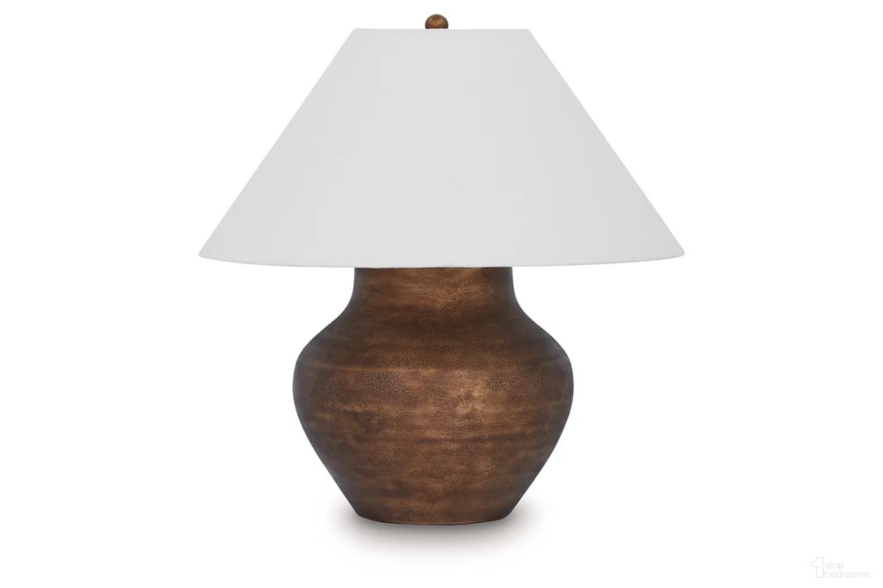 The appearance of Whitham Metal Table Lamp In Antique Copper designed by Signature Design by Ashley in the transitional interior design. This antique copper piece of furniture was selected by 1StopBedrooms from Whitham Collection to add a touch of cosiness and style into your home. Sku: L207664.