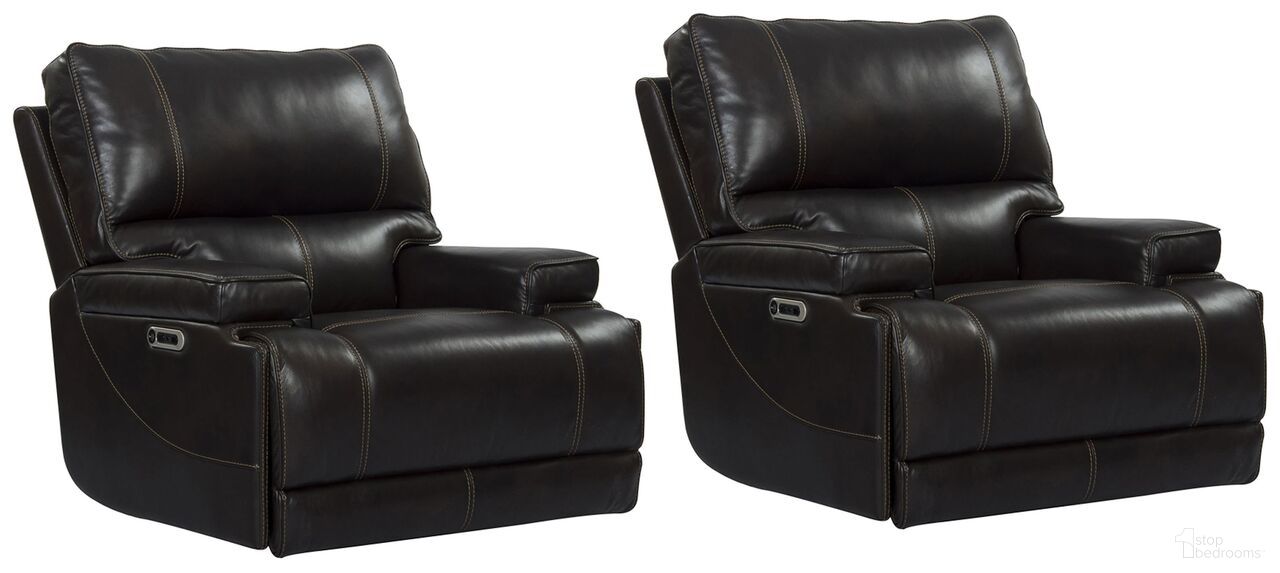 The appearance of Whitman Cordless Power Recliner Set of 2 In Verona Coffee designed by Parker House in the modern / contemporary interior design. This verona coffee piece of furniture was selected by 1StopBedrooms from Whitman Collection to add a touch of cosiness and style into your home. Sku: MWHI#812PH-P25-VCO;MWHI#812PH-P25-VCO. Material: Top Grain Leather.