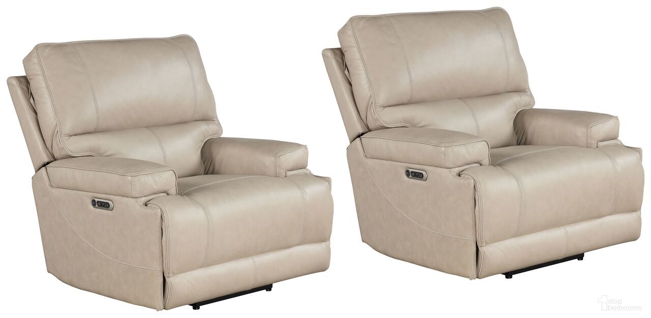 The appearance of Whitman Cordless Power Recliner Set of 2 In Verona Linen designed by Parker House in the modern / contemporary interior design. This verona linen piece of furniture was selected by 1StopBedrooms from Whitman Collection to add a touch of cosiness and style into your home. Sku: MWHI#812PH-P25-VLI;MWHI#812PH-P25-VLI. Material: Top Grain Leather.