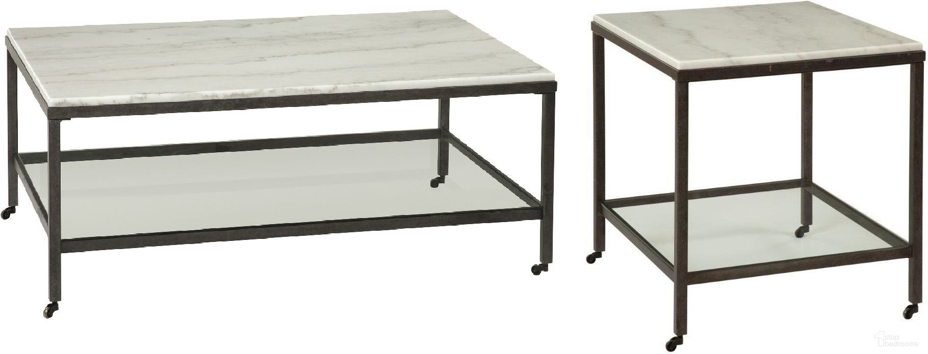 The appearance of Whitman Occasional Table Set In White designed by Bassett Mirror Company in the modern / contemporary interior design. This white piece of furniture  was selected by 1StopBedrooms from Whitman Collection to add a touch of cosiness and style into your home. Sku: 1112-LR-100;1112-LR-200. Material: Marble.