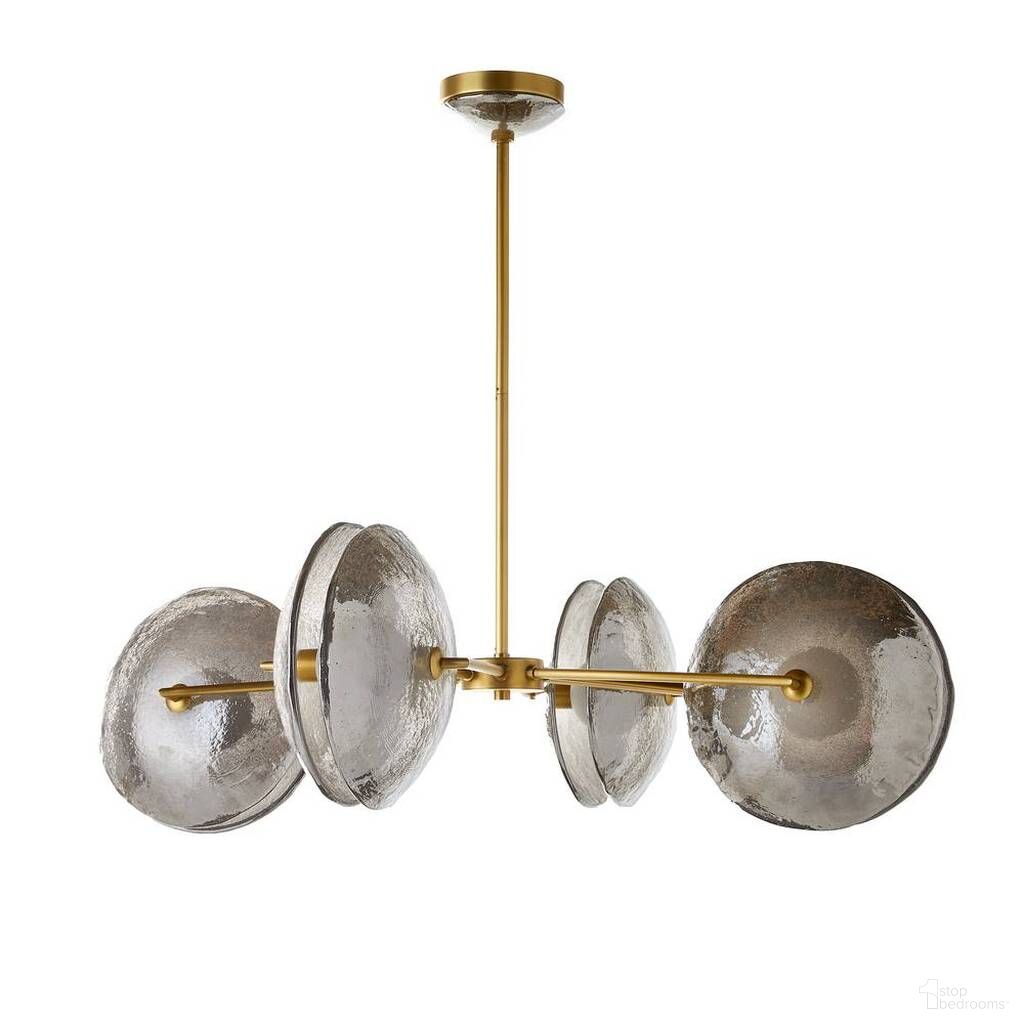 The appearance of Whitney Chandelier In Smoke Luster designed by Arteriors in the interior design. This smoke luster piece of furniture was selected by 1StopBedrooms from Whitney Collection to add a touch of cosiness and style into your home. Sku: DLC05. Material: Glass.