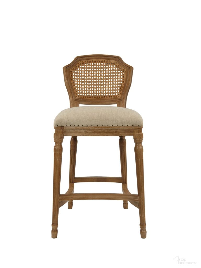 The appearance of Wilbrandt Hight Back Wood Barstool In Tan and Natural designed by Boraam Industries in the rustic / southwestern interior design. This tan/natural piece of furniture  was selected by 1StopBedrooms from Wilbrandt Collection to add a touch of cosiness and style into your home. Sku: 18121. Material: Rubberwood.