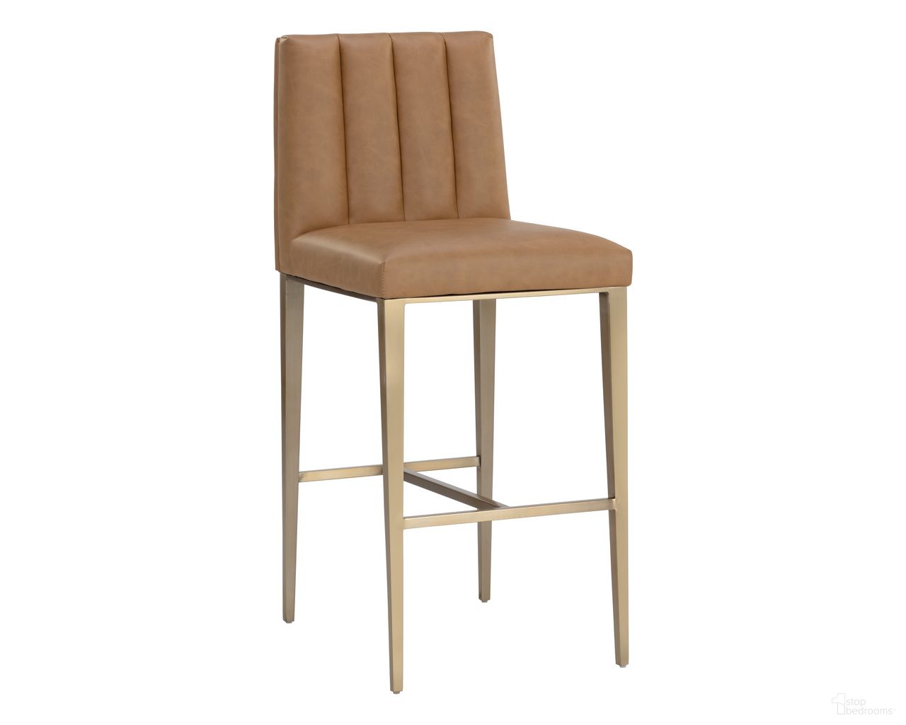 Wilbur Barstool In Milliken Cognac