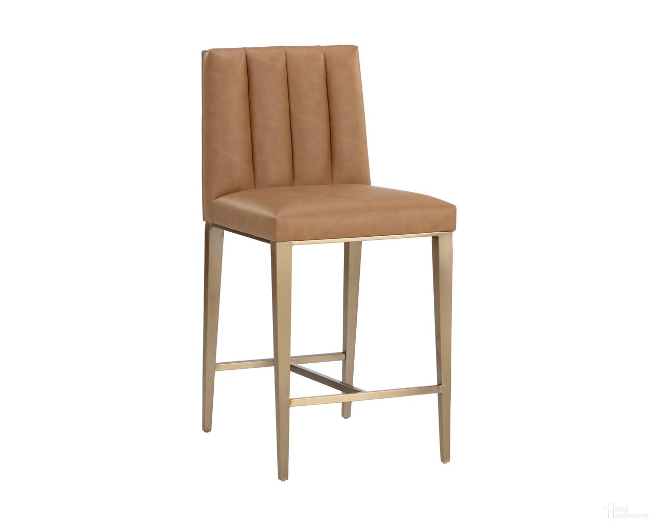 Wilbur Counter Stool In Milliken Cognac