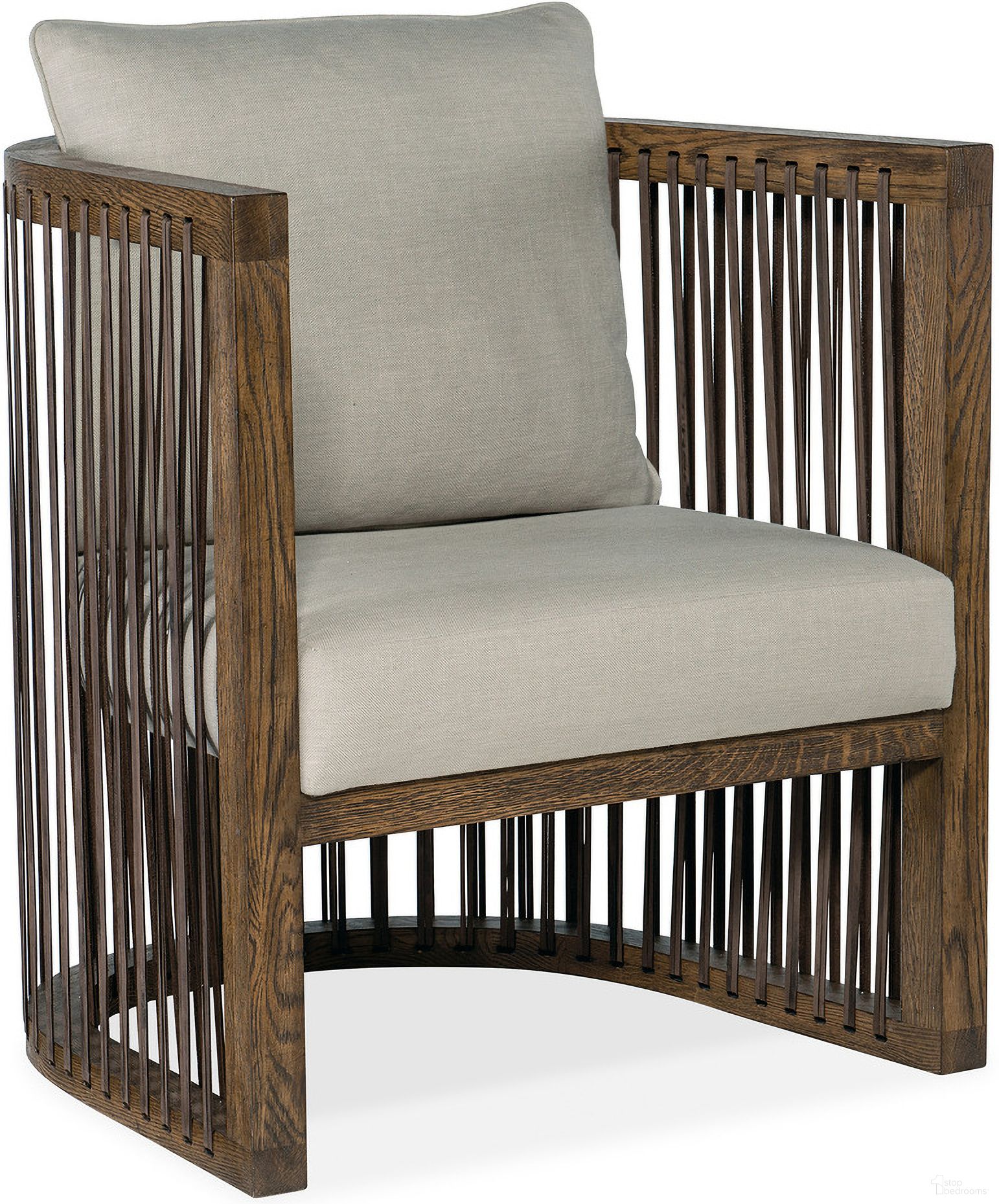 The appearance of CC Wilde Club Chair designed by Hooker in the transitional interior design. This beige piece of furniture was selected by 1StopBedrooms from CC Collection to add a touch of cosiness and style into your home. Sku: CC290-410. Material: Leather.