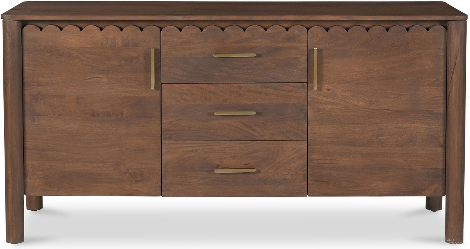 Wiley 3 Drawer Sideboard In Vintage Brown