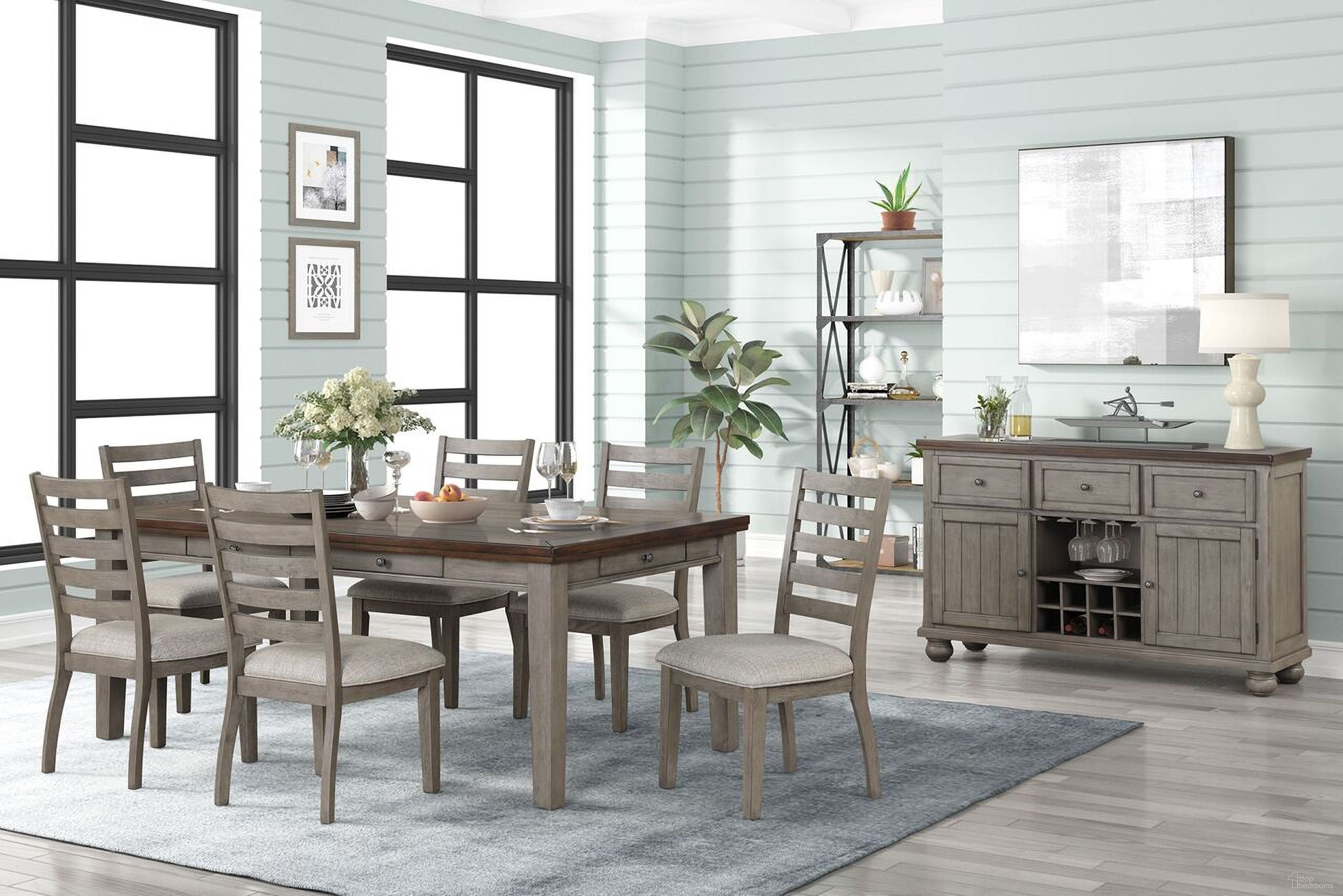 The appearance of Will Dining Table With 6 Drawers In Brown and Gray designed by Bernell in the traditional interior design. This brown and gray piece of furniture was selected by 1StopBedrooms from Will Collection to add a touch of cosiness and style into your home. Sku: 360-500. Table Base Style: Legs. Table Top Shape: Rectangular. Material: Rubberwood. Size: 42" x 78".