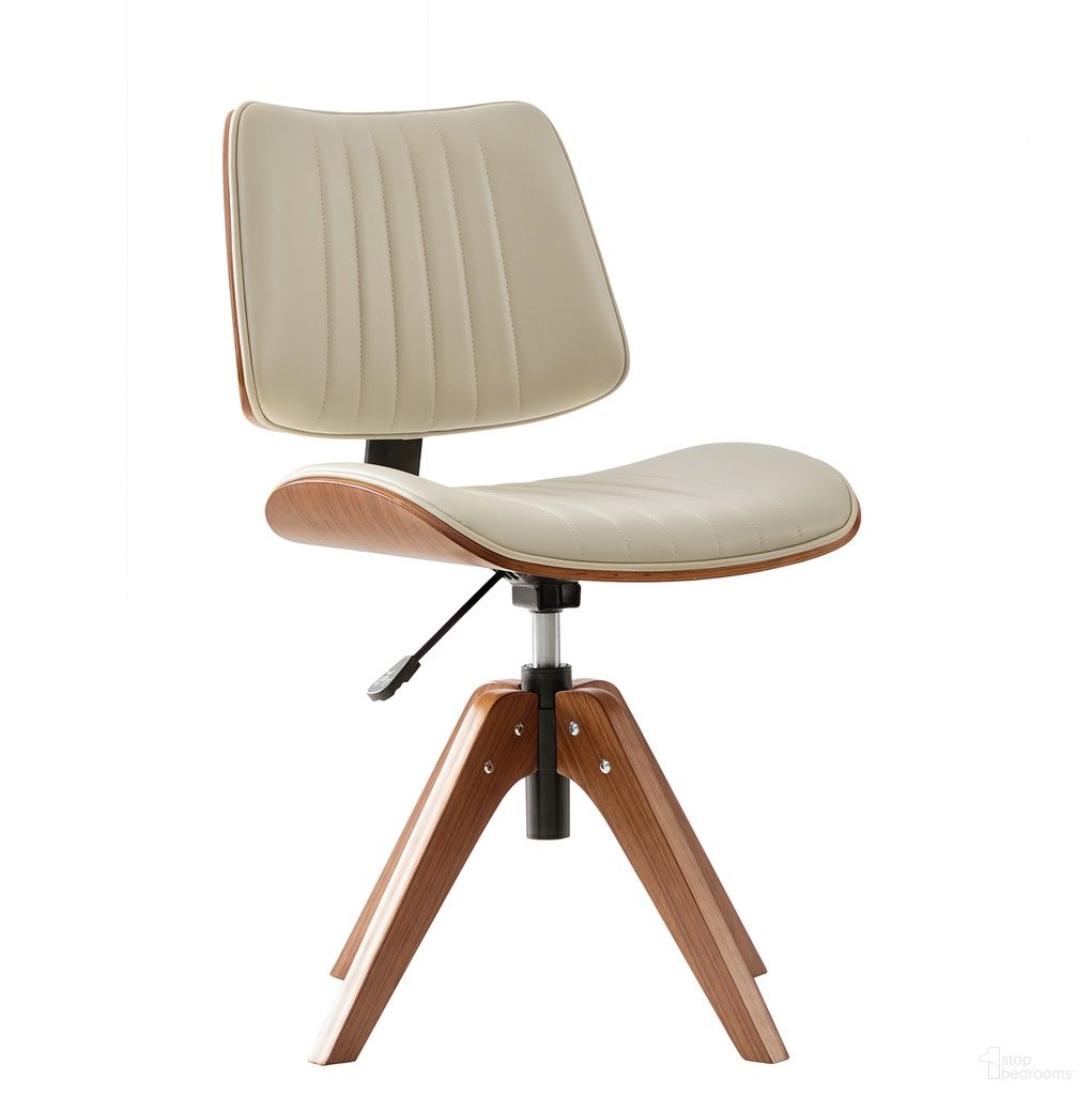 The appearance of Will Office Chair In Ivory designed by Karat Home in the modern / contemporary interior design. This ivory piece of furniture was selected by 1StopBedrooms from Will Collection to add a touch of cosiness and style into your home. Sku: BSJX1313-IVY. Material: Faux Leather.