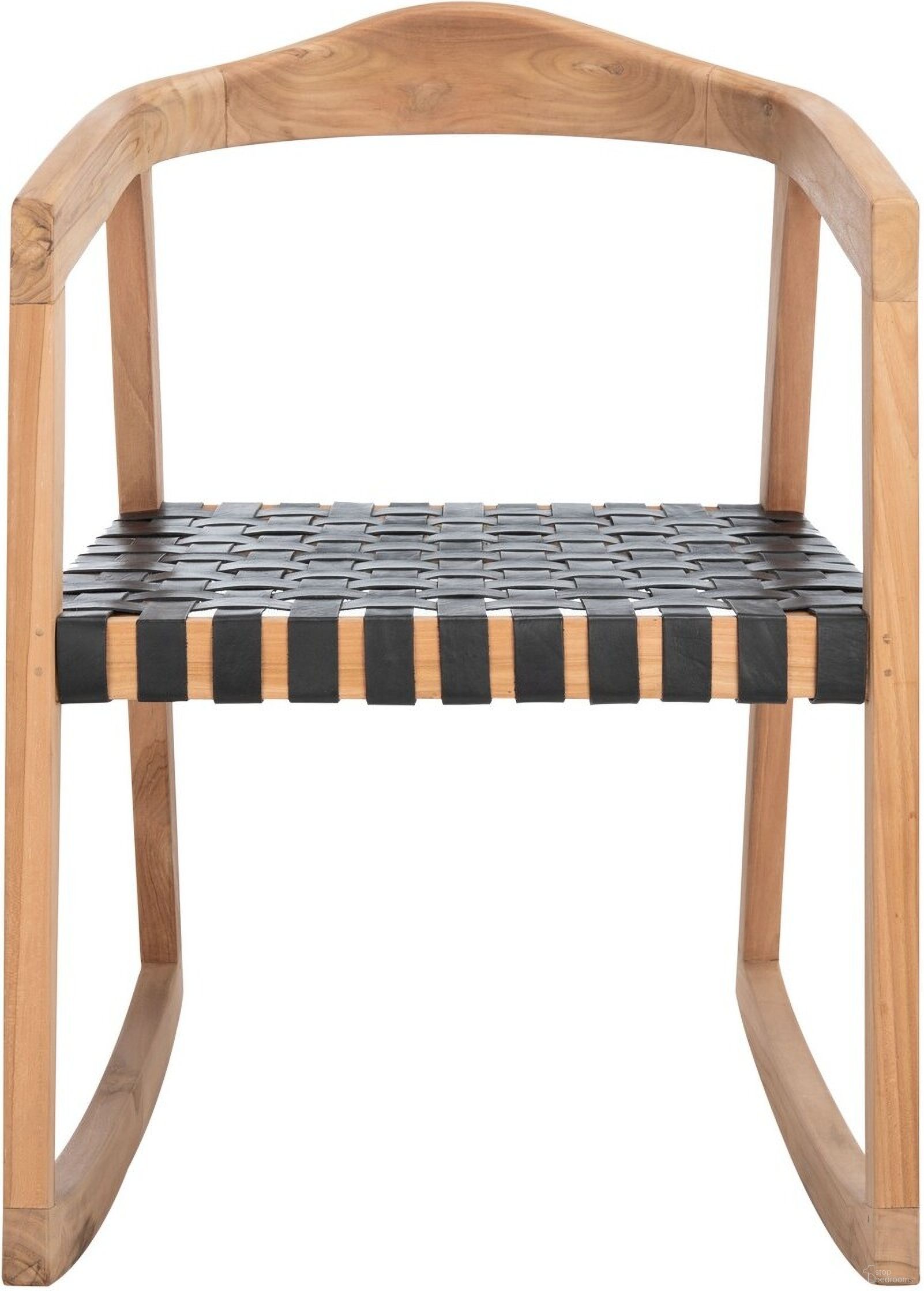 The appearance of Willa Rocking Dining Chair in Black and Natural designed by Safavieh in the modern / contemporary interior design. This black and natural piece of furniture  was selected by 1StopBedrooms from Willa Collection to add a touch of cosiness and style into your home. Sku: DCH4005C. Material: Wood. Chair Type: Arm Chair.
