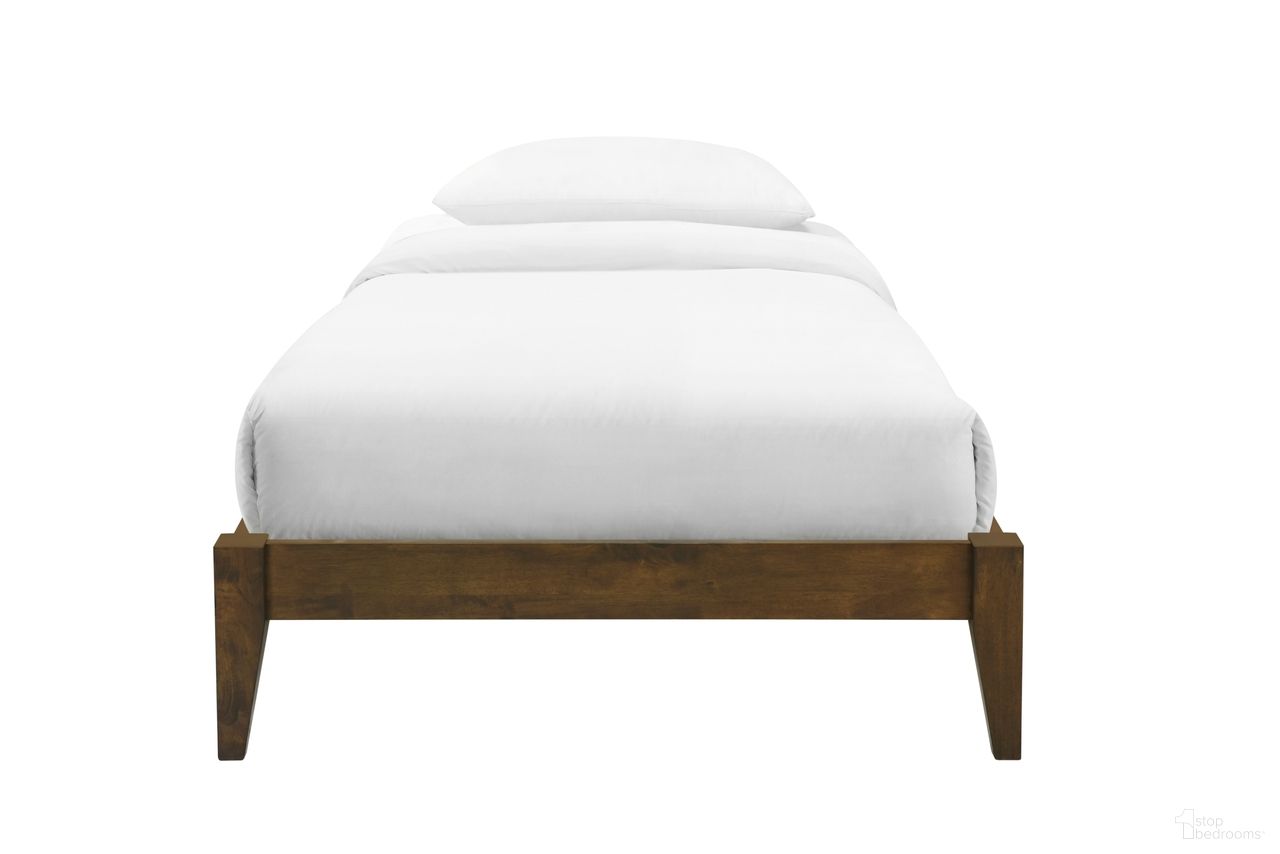 Willa Twin Wood Platform Bed In Walnut