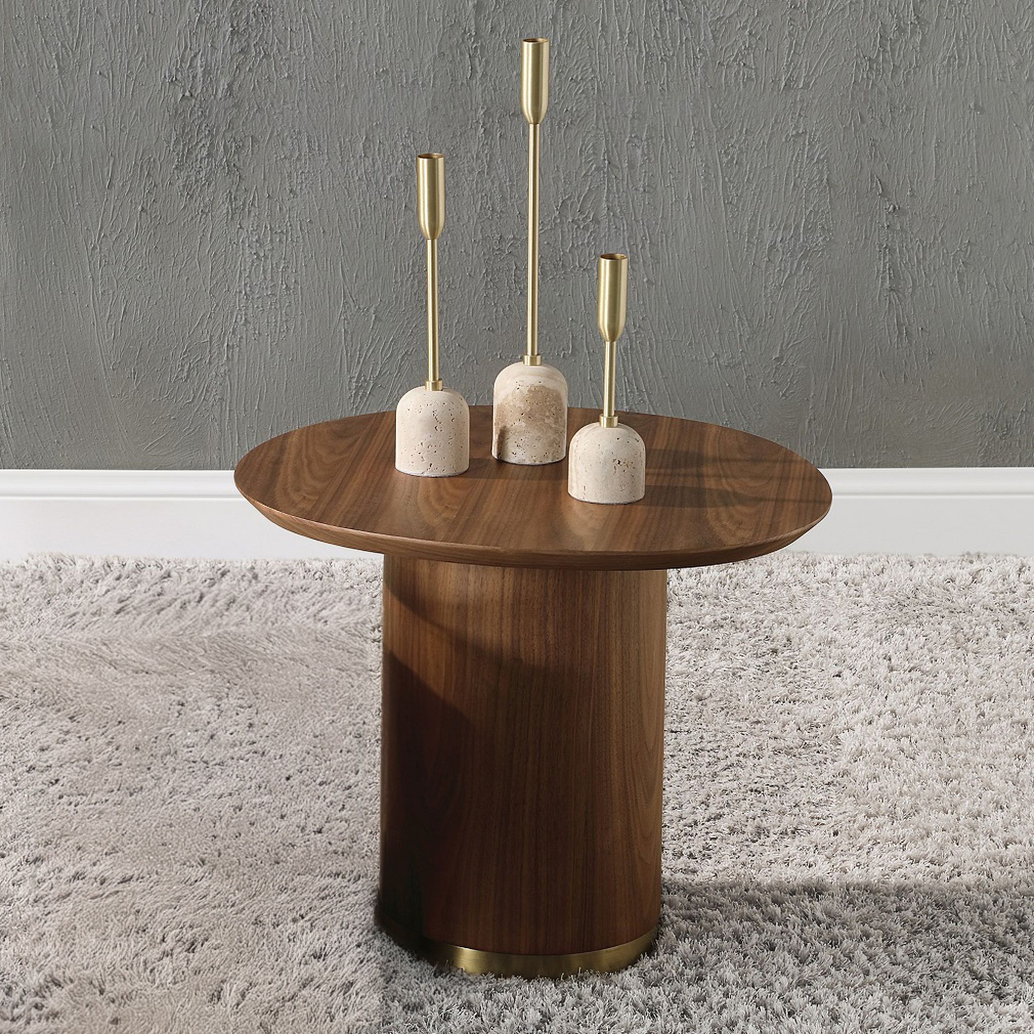 The appearance of Willene End Table In Brown designed by ACME in the modern / contemporary interior design. This brown piece of furniture  was selected by 1StopBedrooms from Willene Collection to add a touch of cosiness and style into your home. Sku: LV03156-1;LV03156-2. Material: MDF.