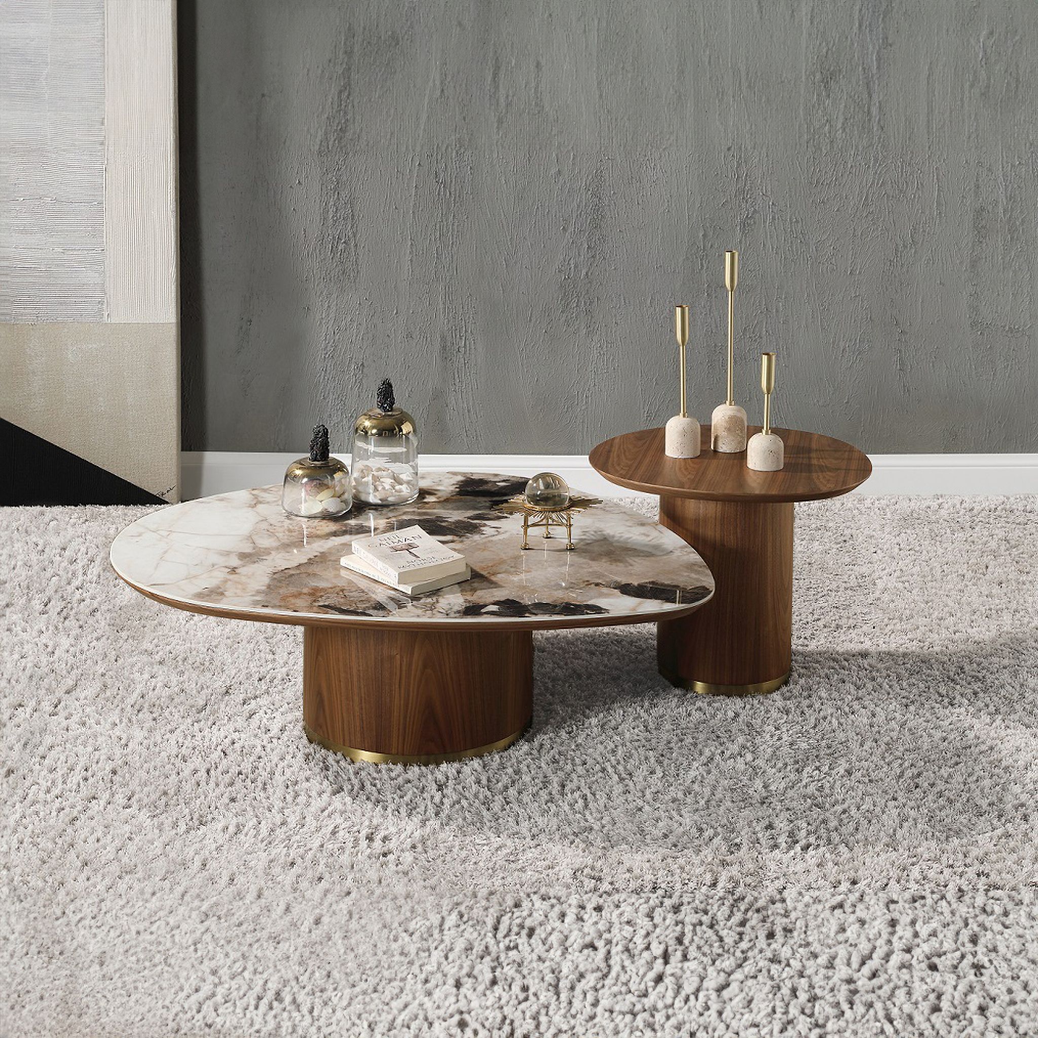 The appearance of Willene Occasional Table Set In Brown designed by ACME in the modern / contemporary interior design. This brown piece of furniture  was selected by 1StopBedrooms from Willene Collection to add a touch of cosiness and style into your home. Sku: LV03155-1;LV03155-2;LV03156-1;LV03156-2. Material: MDF.