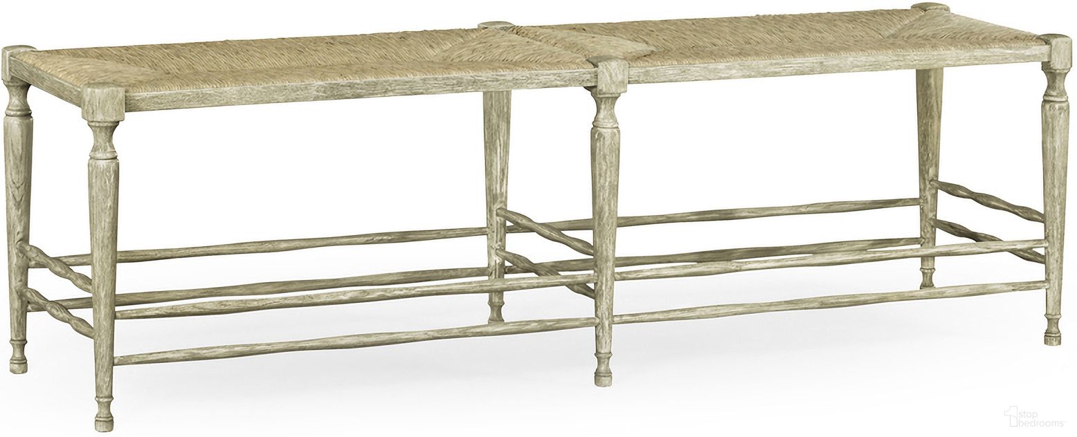 The appearance of William Yeoward Bodiam Bench In Grey Oak designed by Jonathan Charles in the transitional interior design. This grey oak piece of furniture  was selected by 1StopBedrooms from William Yeoward Collection to add a touch of cosiness and style into your home. Sku: 530001-GYO. Material: Wood.
