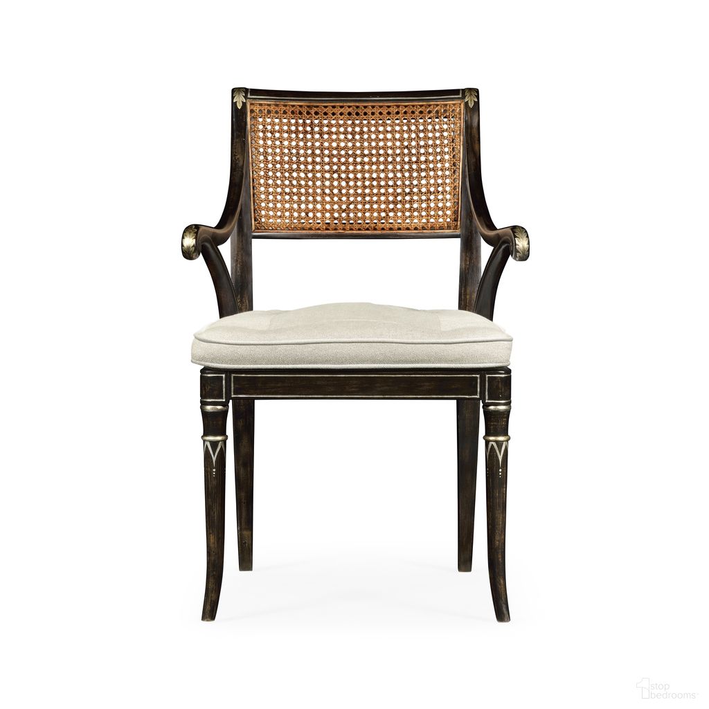 The appearance of William Yeoward Linden Dining Arm Chair In Charcoal Wash designed by Jonathan Charles in the transitional interior design. This charcoal wash piece of furniture  was selected by 1StopBedrooms from William Yeoward Collection to add a touch of cosiness and style into your home. Sku: 530121-AC-CHW. Material: Acacia. Chair Type: Arm Chair.