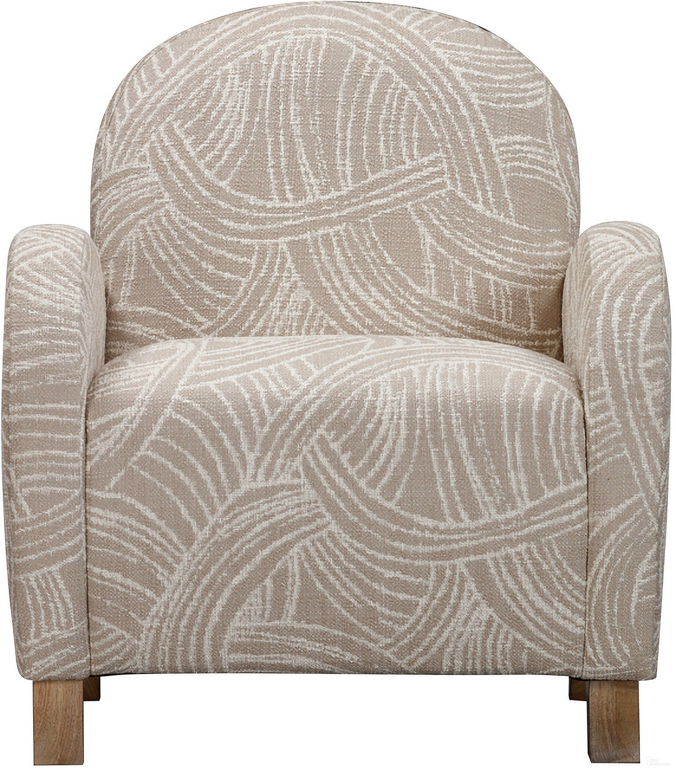 The appearance of Willow Accent Chair In Khaki Swirl designed by Bassett Mirror Company in the modern / contemporary interior design. This khaki piece of furniture was selected by 1StopBedrooms from Willow Collection to add a touch of cosiness and style into your home. Sku: 7583-LR-805. Material: Mango Wood.