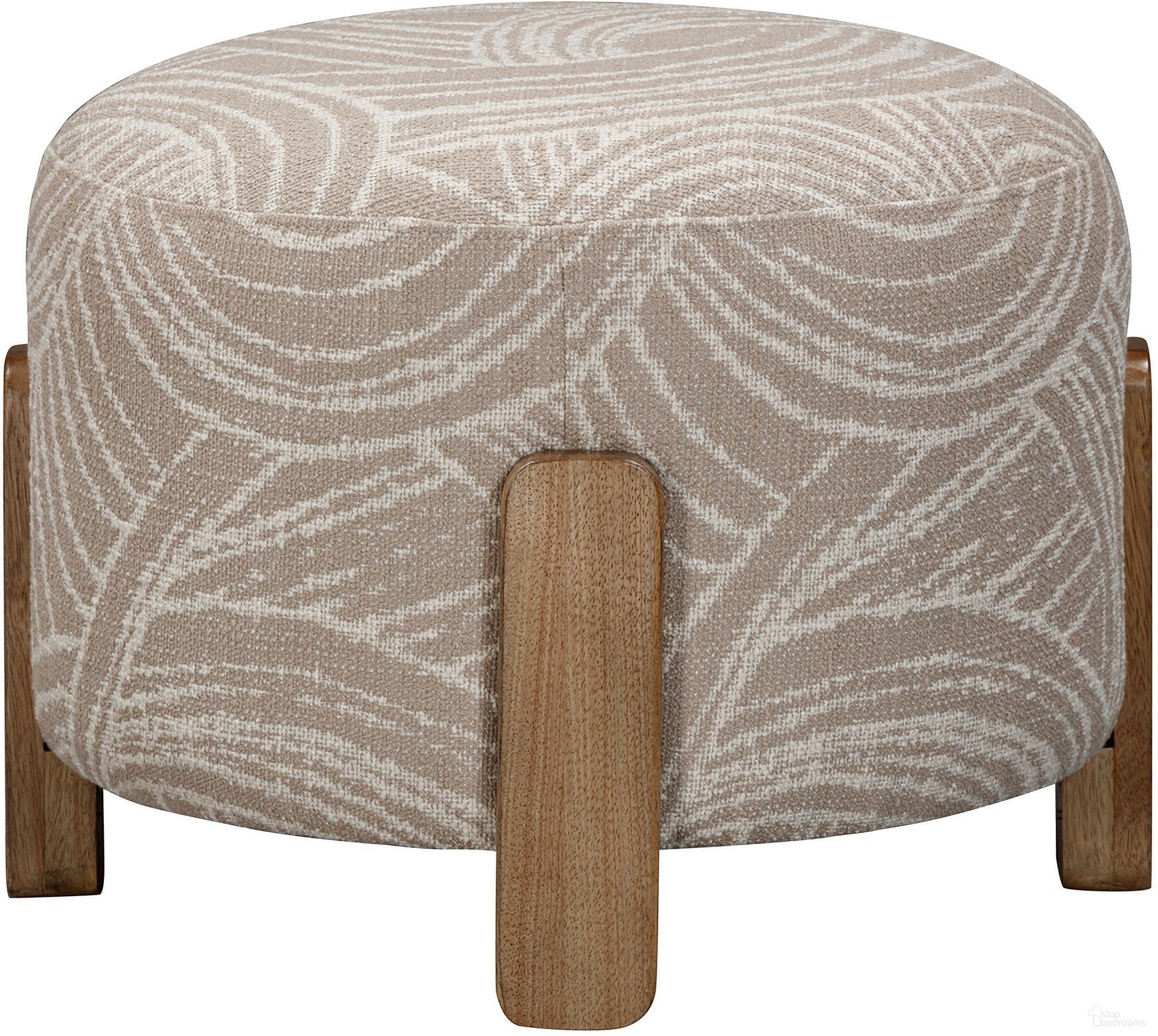 The appearance of Willow Accent Ottoman In Khaki Swirl designed by Bassett Mirror Company in the modern / contemporary interior design. This khaki piece of furniture was selected by 1StopBedrooms from Willow Collection to add a touch of cosiness and style into your home. Sku: 7583-LR-101. Material: Mango Wood.