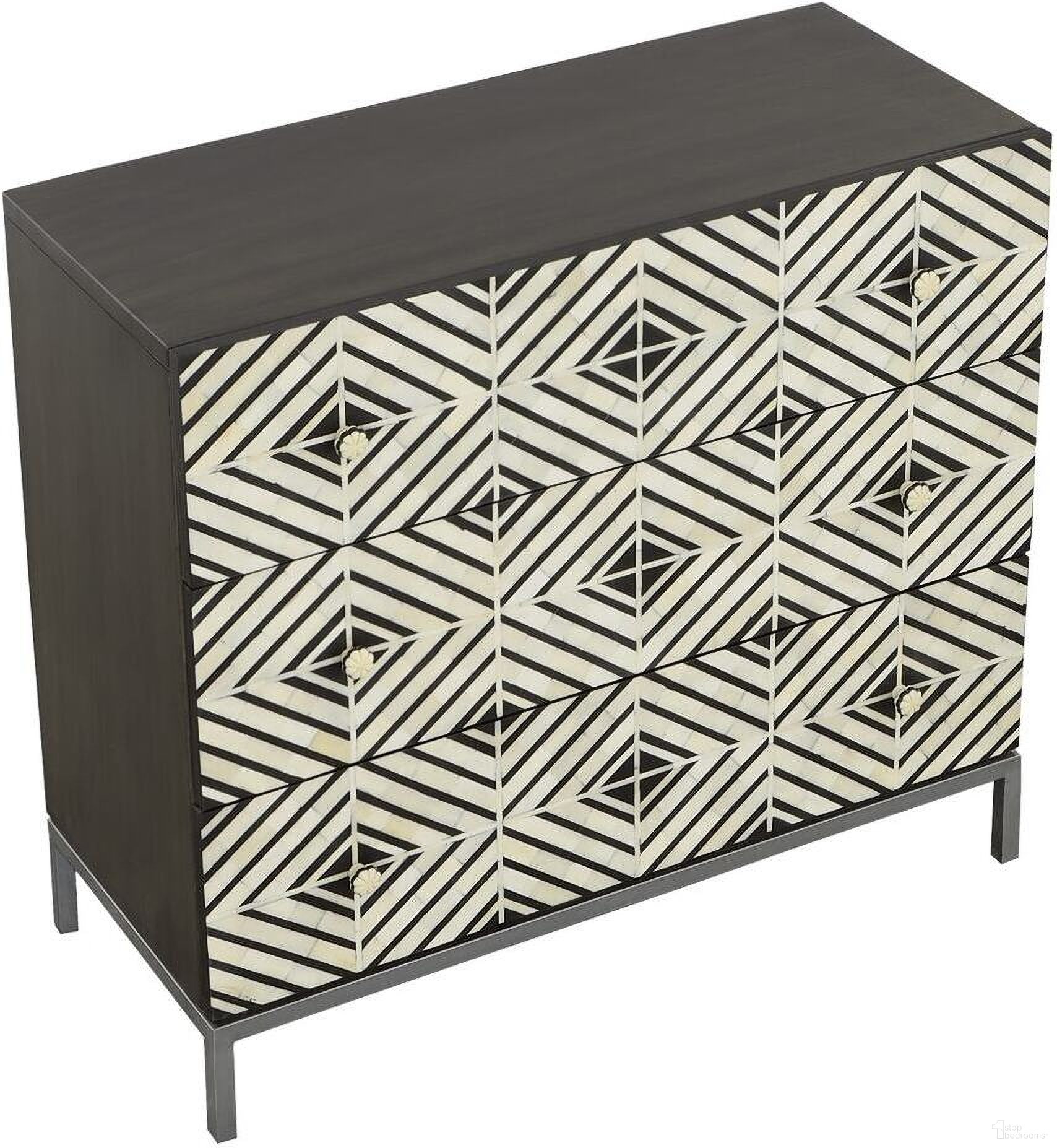 The appearance of Willow Chest In Black and White designed by Fairfield Chair in the transitional interior design. This black and white piece of furniture  was selected by 1StopBedrooms from Sundries Collection to add a touch of cosiness and style into your home. Sku: 8173-CH. Material: Mango Wood.
