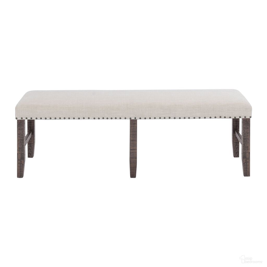 The appearance of Willow Creek Upholstered Dining Bench In Distressed Brown designed by Jofran in the transitional interior design. This distressed brown piece of furniture  was selected by 1StopBedrooms from Willow Creek Collection to add a touch of cosiness and style into your home. Sku: 2021-56KD. Material: Pine.