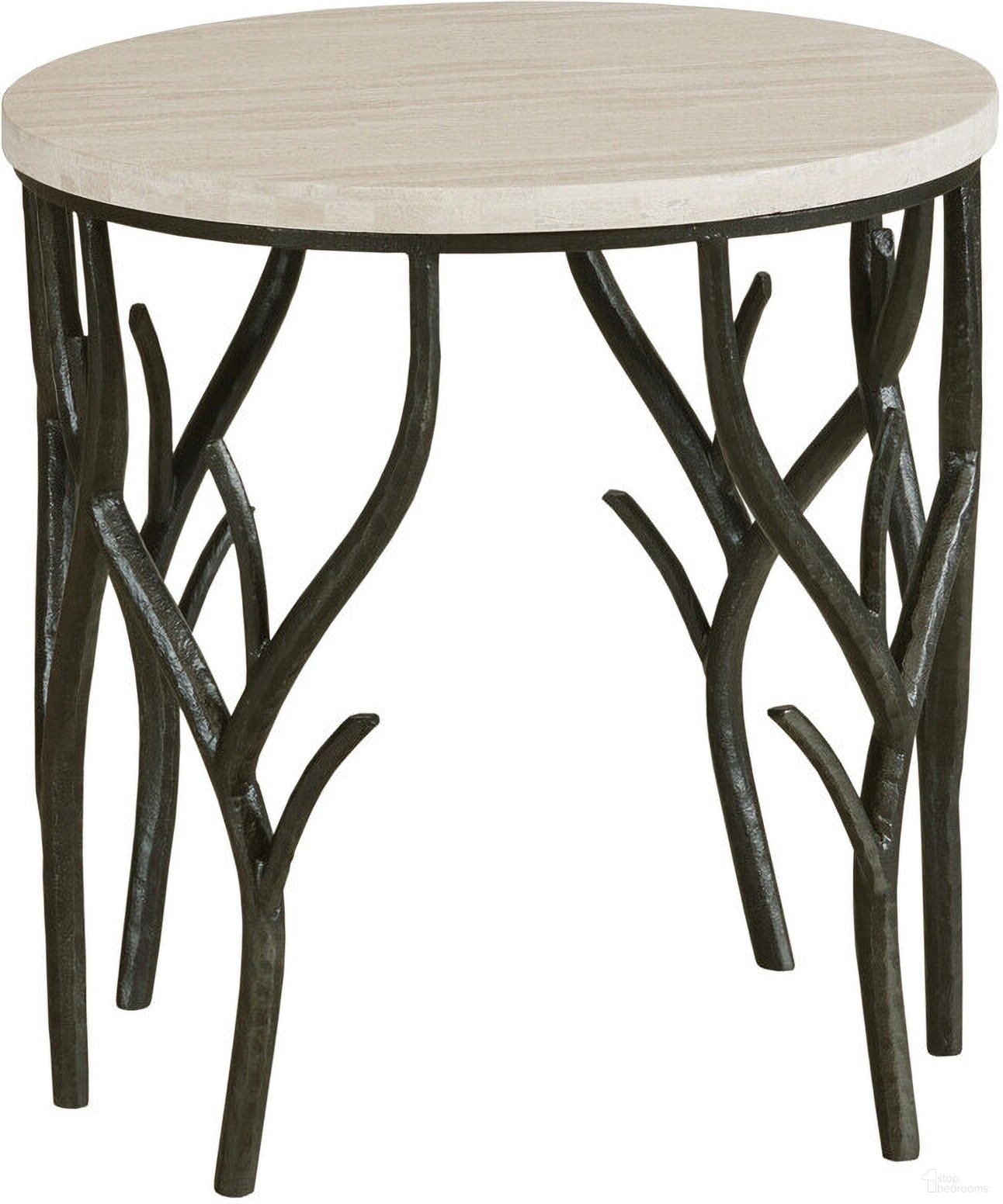 The appearance of Willow End Table In Iron designed by Hammary in the industrial interior design. This iron piece of furniture  was selected by 1StopBedrooms from Willow Collection to add a touch of cosiness and style into your home. Sku: 202-916. Material: Metal.