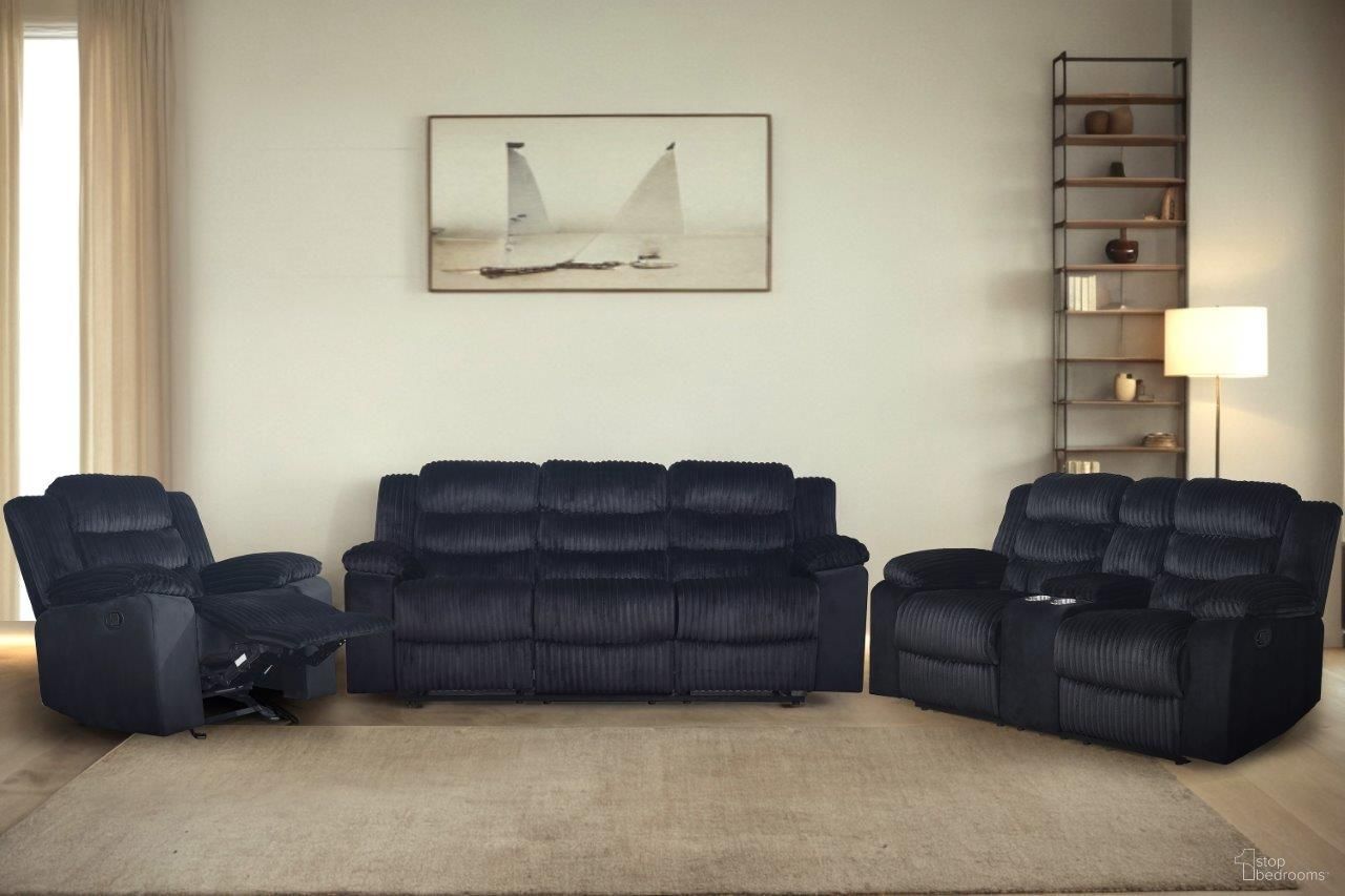 The appearance of Willow Living Room Set In Black designed by New Classic in the modern / contemporary interior design. This black piece of furniture was selected by 1StopBedrooms from Willow Collection to add a touch of cosiness and style into your home. Sku: U1816-30-BLK;U1816-25-BLK. Material: Fabric.