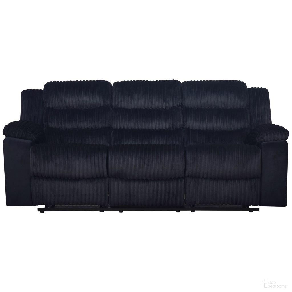The appearance of Willow Sofa with Dual Recliner In Black designed by New Classic in the modern / contemporary interior design. This black piece of furniture was selected by 1StopBedrooms from Willow Collection to add a touch of cosiness and style into your home. Sku: U1816-30-BLK. Material: Fabric.