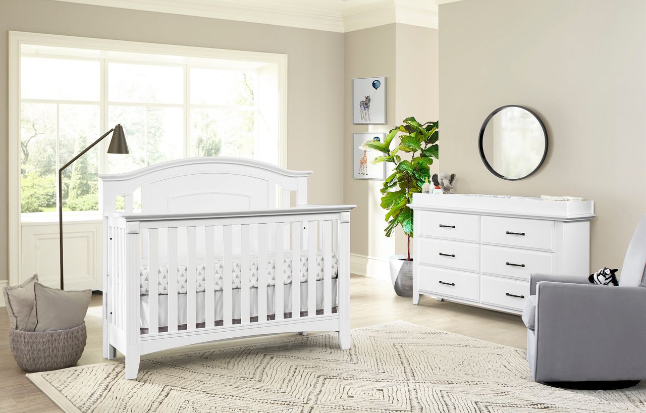 Willowbrook Convertible Kids Bedroom Set In White