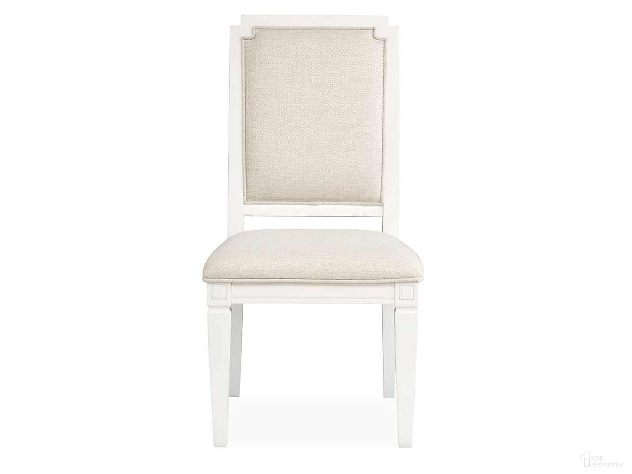 Willowbrook Upholstered Side Chair Set of 2 In Egg Shell White