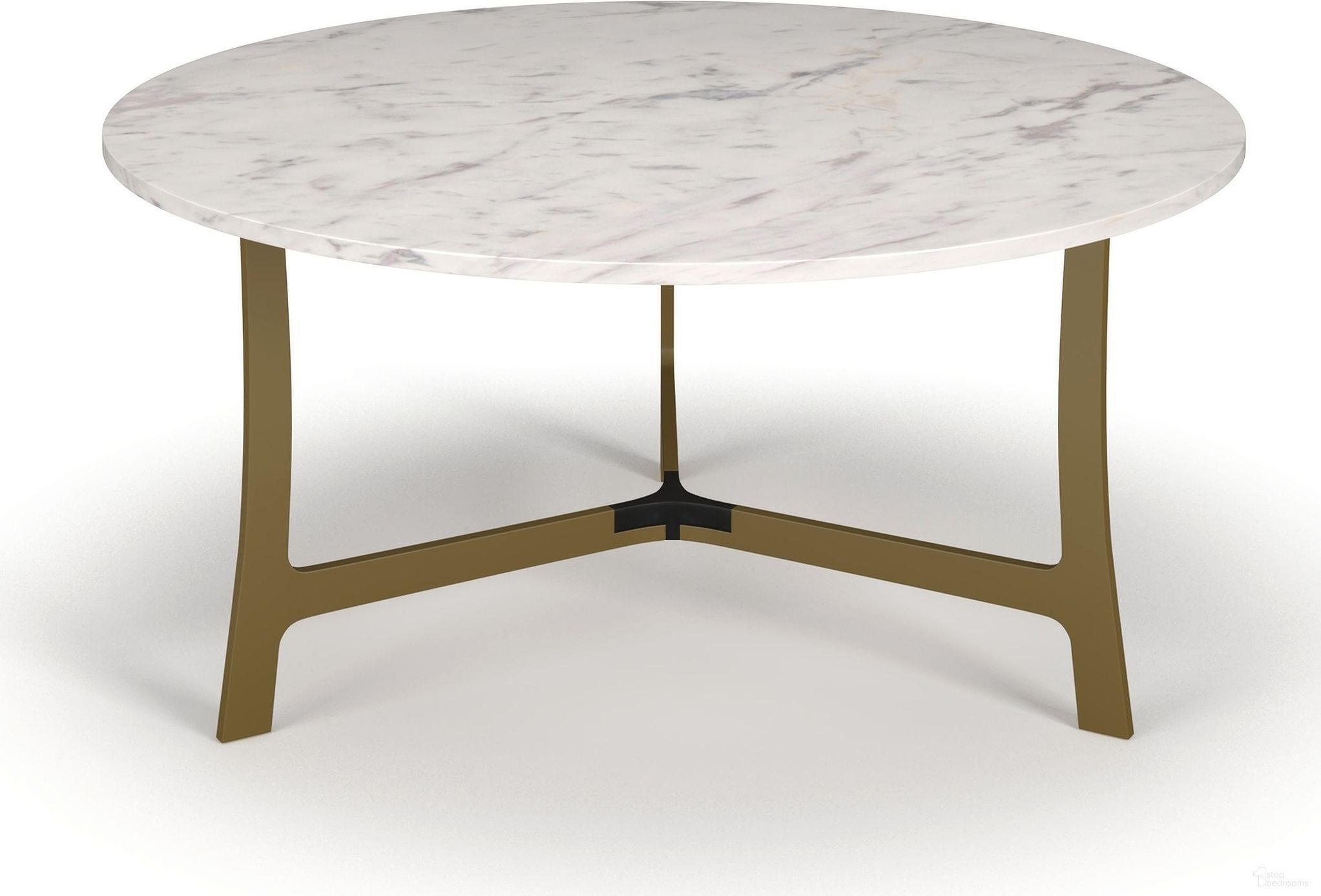 The appearance of Wilma Marble Coffee Table In Gold and White designed by Aeon in the modern / contemporary interior design. This gold piece of furniture  was selected by 1StopBedrooms from Wilma Collection to add a touch of cosiness and style into your home. Sku: AECR-31387. Material: Wood.