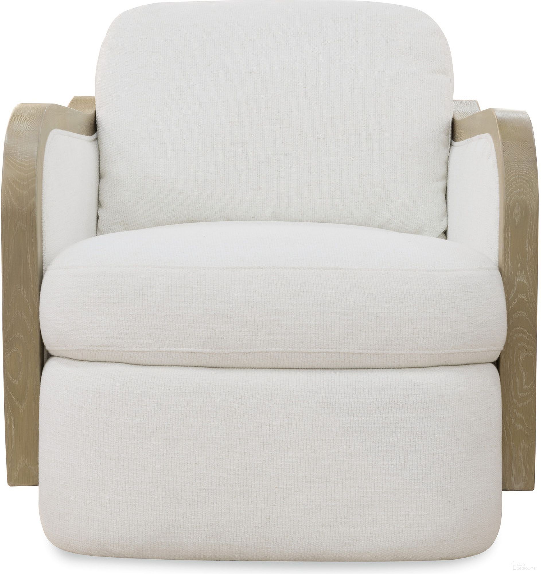 The appearance of Wilma Swivel Chair In White designed by Hooker in the transitional interior design. This white piece of furniture was selected by 1StopBedrooms from CC Collection to add a touch of cosiness and style into your home. Sku: CC903-SW-404. Material: Fabric.