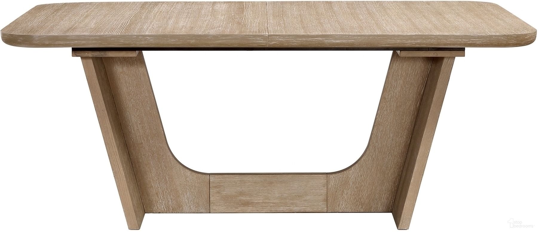 The appearance of Wilshire Dining Table In Natural designed by Homelegance in the modern / contemporary interior design. This natural piece of furniture  was selected by 1StopBedrooms from Wilshire Collection to add a touch of cosiness and style into your home. Sku: 2350-94;2350-94B. Table Base Style: Trestle. Table Top Shape: Rectangular. Material: Chenille. Size: 43" x 74".