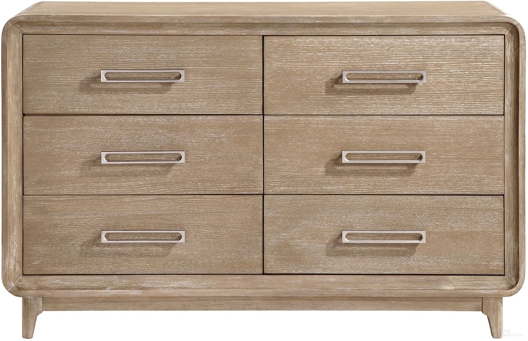 The appearance of Wilshire Dresser In Natural designed by Homelegance in the modern / contemporary interior design. This natural piece of furniture was selected by 1StopBedrooms from Wilshire Collection to add a touch of cosiness and style into your home. Sku: 2350-5. Material: Oak Veneer.