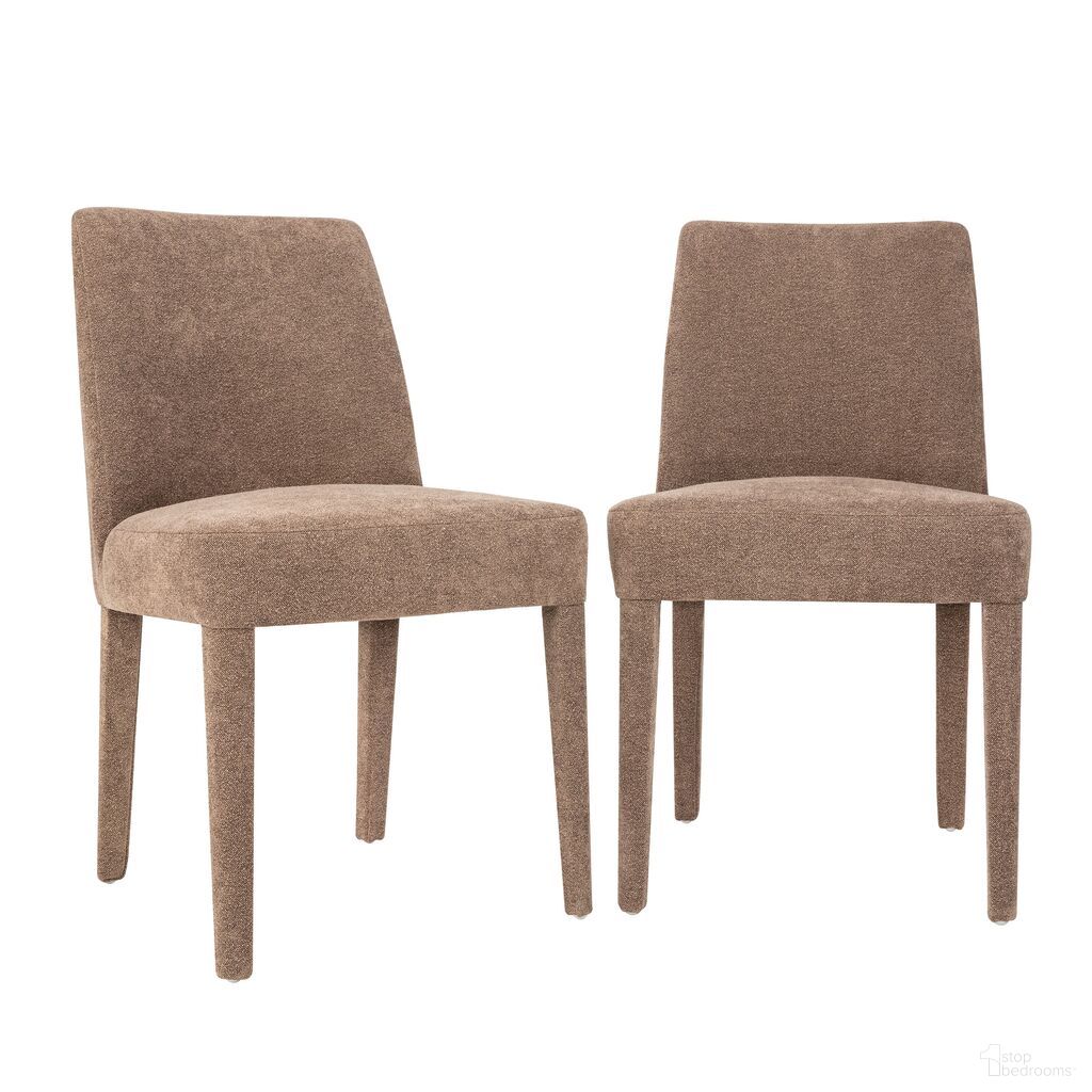 Wilson Upholstered Vintage Dining Chair Set of 2 In Sable