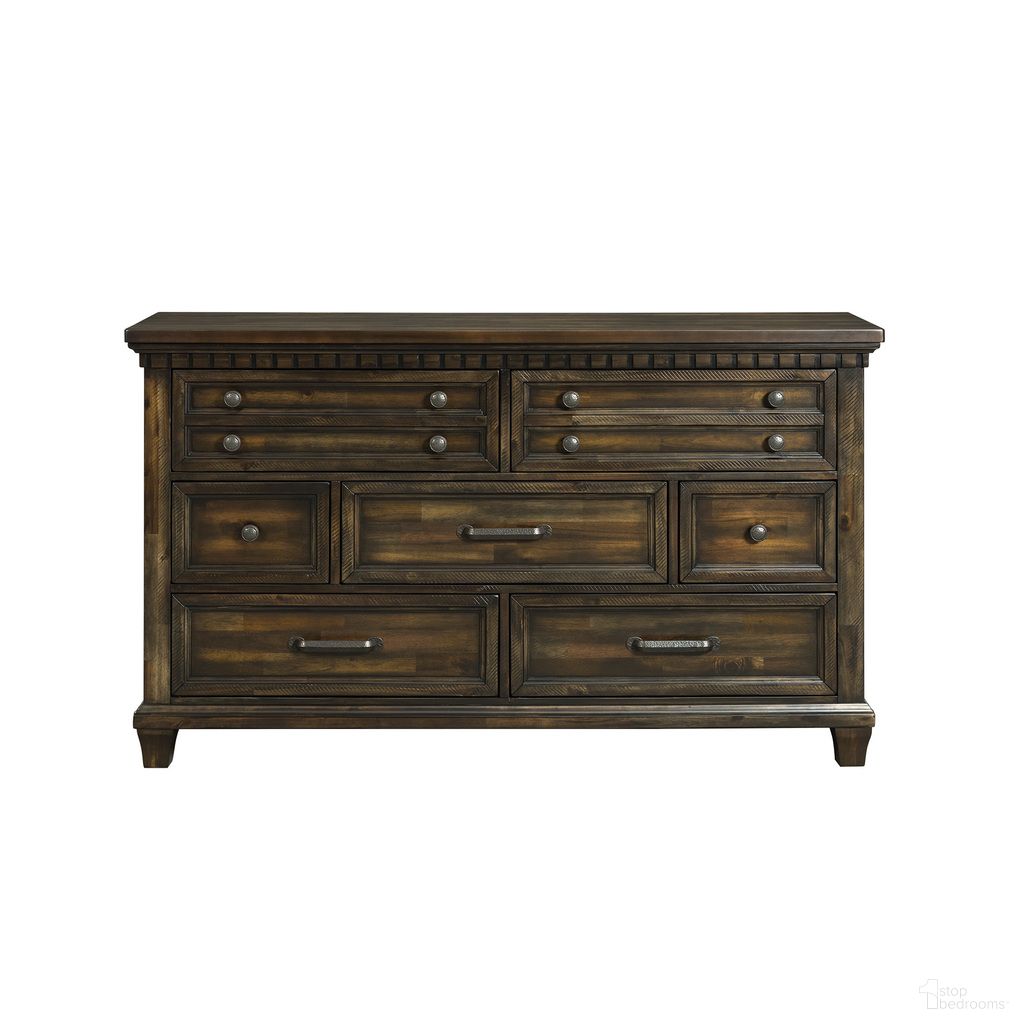 The appearance of Windom 7-Drawer Dresser In Charcoal designed by Picket House in the traditional interior design. This charcoal piece of furniture was selected by 1StopBedrooms from Windom Collection to add a touch of cosiness and style into your home. Sku: B-10530-5-DR. Material: Acacia.