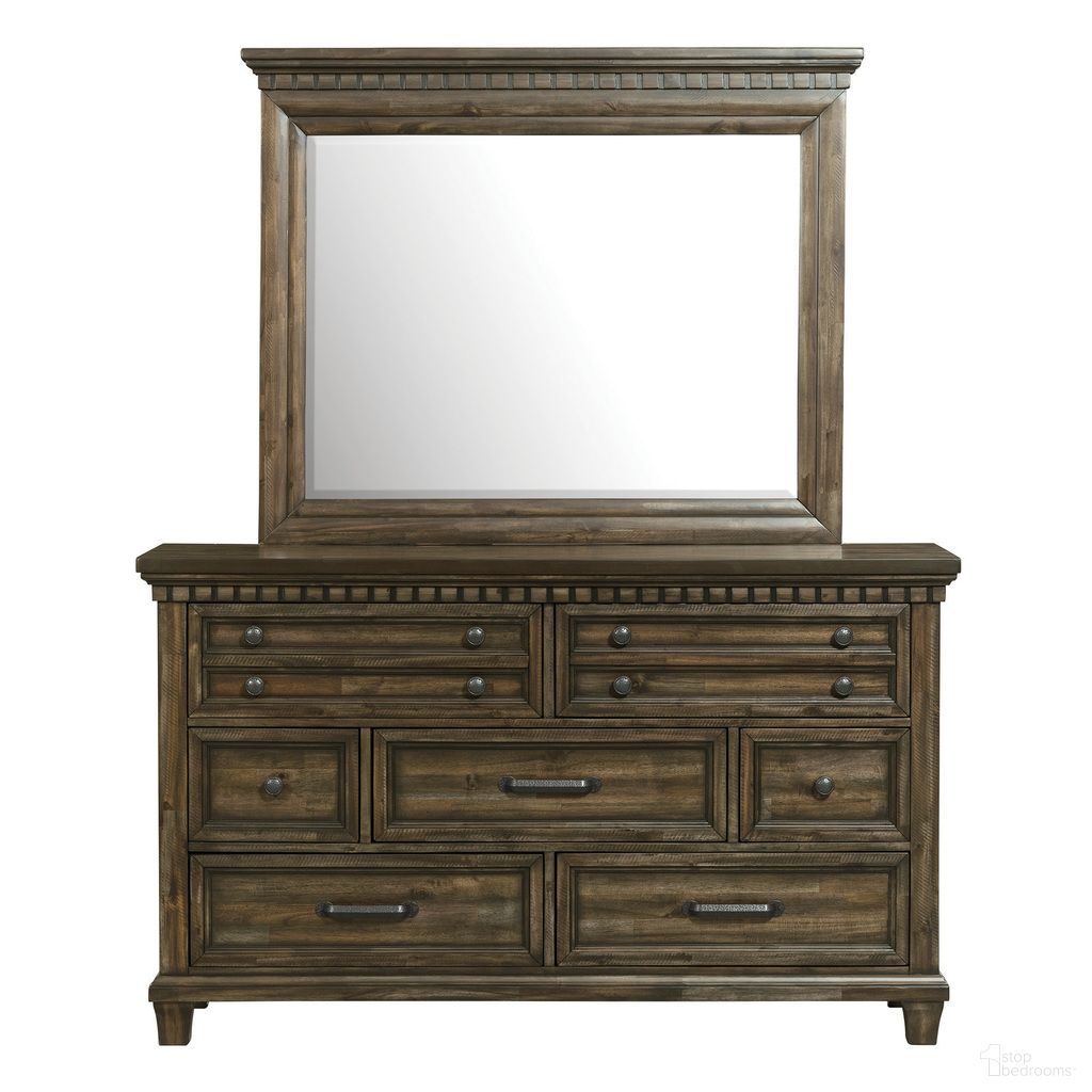 The appearance of Windom Dresser and Mirror Set In Charcoal designed by Picket House in the traditional interior design. This charcoal piece of furniture was selected by 1StopBedrooms from Windom Collection to add a touch of cosiness and style into your home. Sku: B-10530-5-DR;B-10530-5-MR. Material: Acacia.