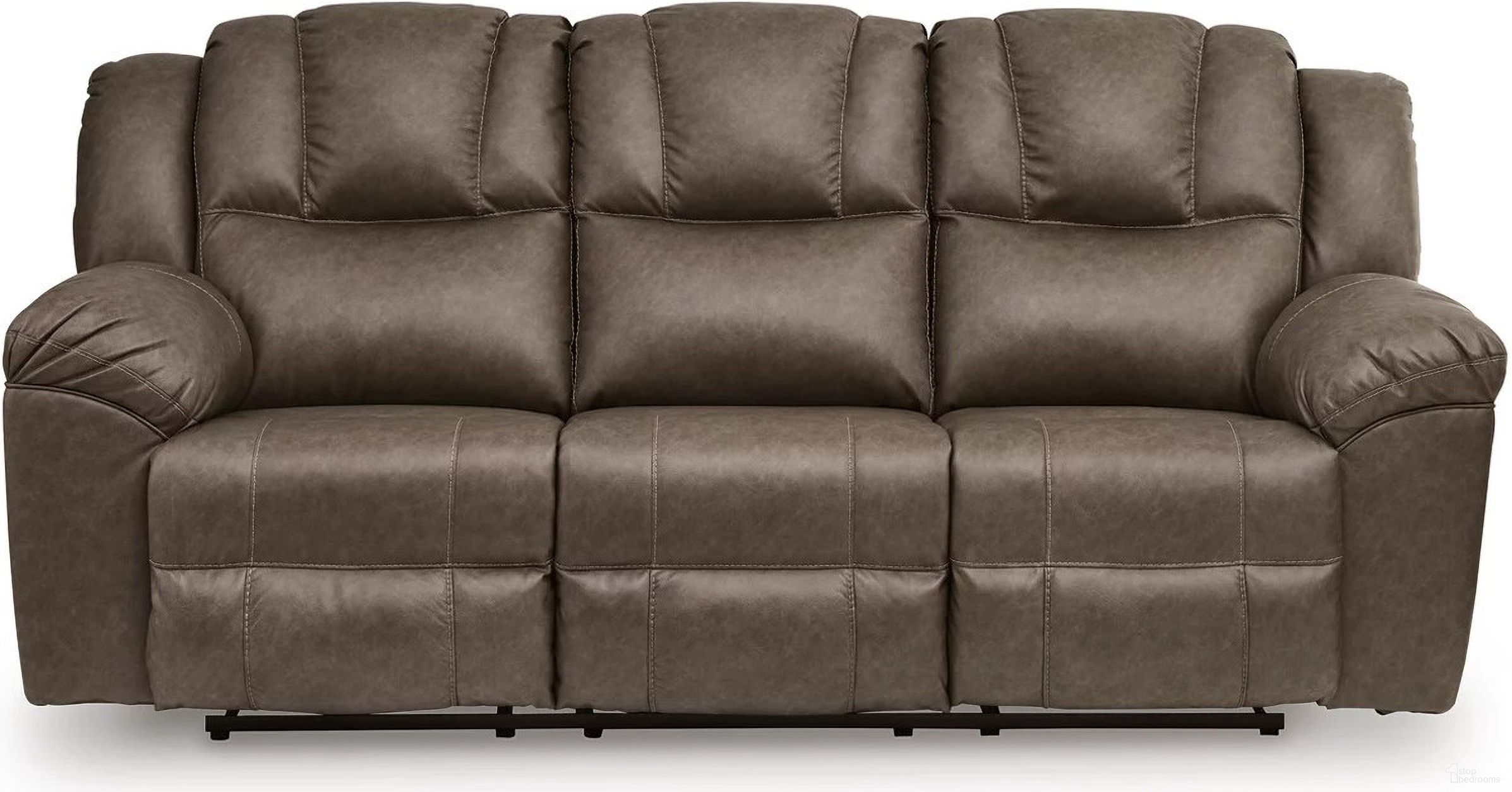 The appearance of Windsley Reclining Sofa In Driftwood designed by Signature Design by Ashley in the modern / contemporary interior design. This driftwood piece of furniture was selected by 1StopBedrooms from Windsley Collection to add a touch of cosiness and style into your home. Sku: NC6450688. Material: Fabric.