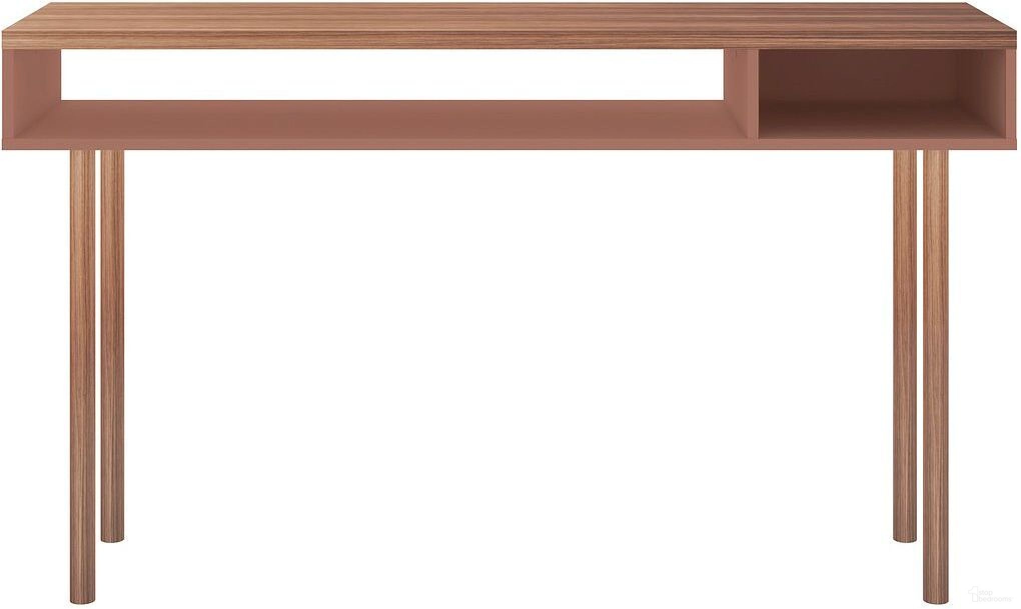 The appearance of Windsor 47.24 Modern Console Accent Table Entryway With 2 Shelves In Ceramic Pink And Nature designed by Manhattan Comfort in the modern / contemporary interior design. This pink piece of furniture was selected by 1StopBedrooms from Windsor Collection to add a touch of cosiness and style into your home. Sku: 4LC2. Material: Eucalyptus.