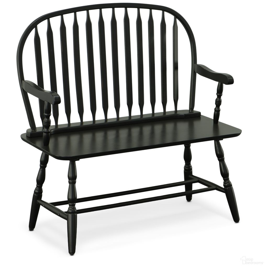 Windsor Bench In Antique Black