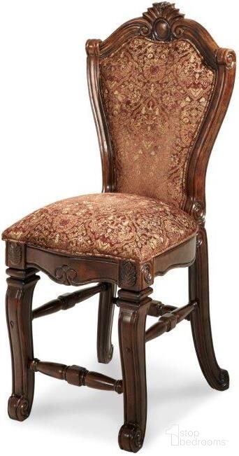 The appearance of Windsor Court Vintage Fruitwood Dining Chair Set of 2 designed by Michael Amini in the traditional interior design. This vintage fruitwood piece of furniture was selected by 1StopBedrooms from Windsor Court Collection to add a touch of cosiness and style into your home. Sku: 70033N-54. Material: Fabric.