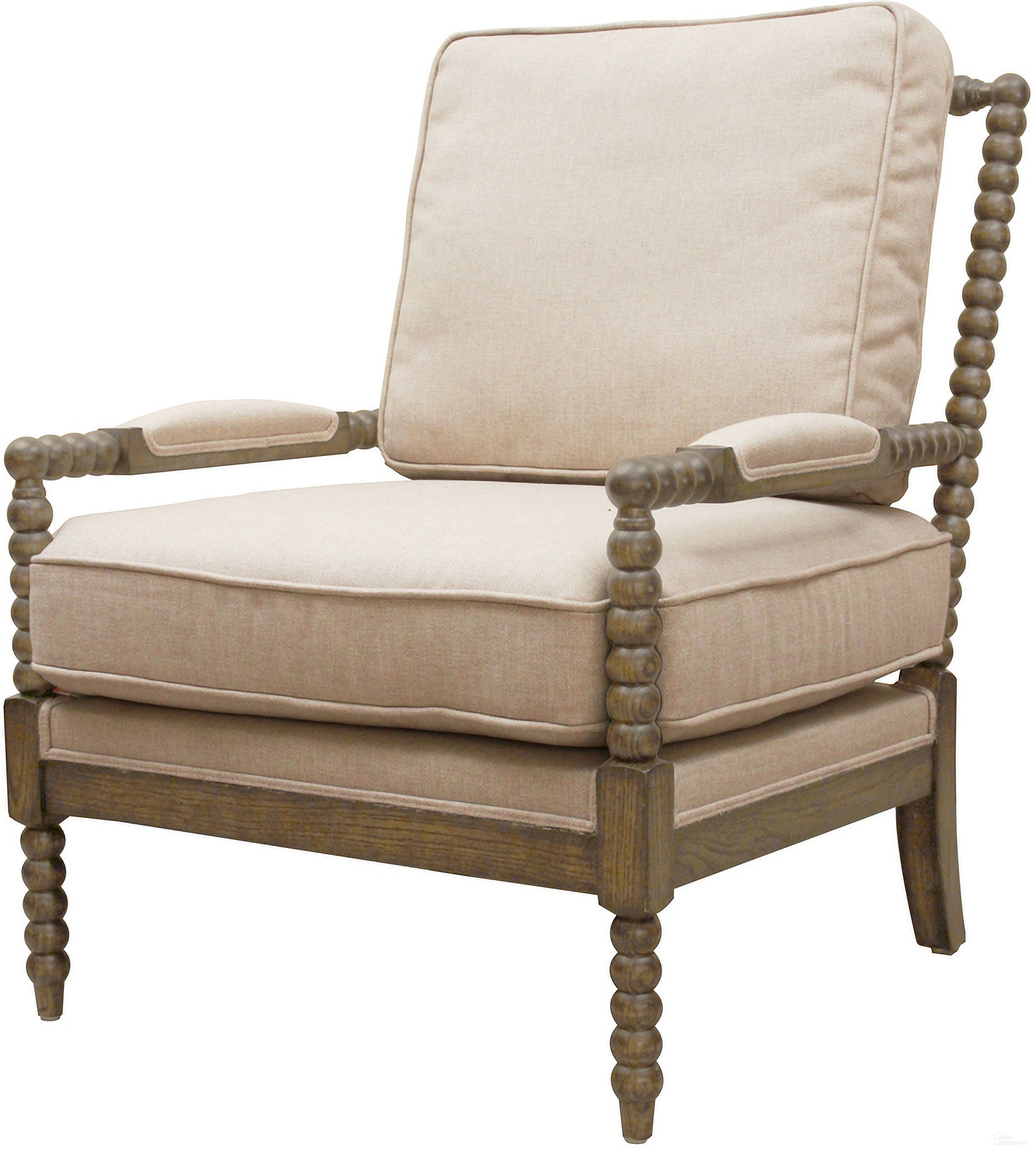 Windsor Linen Occasional Chair In Ivory