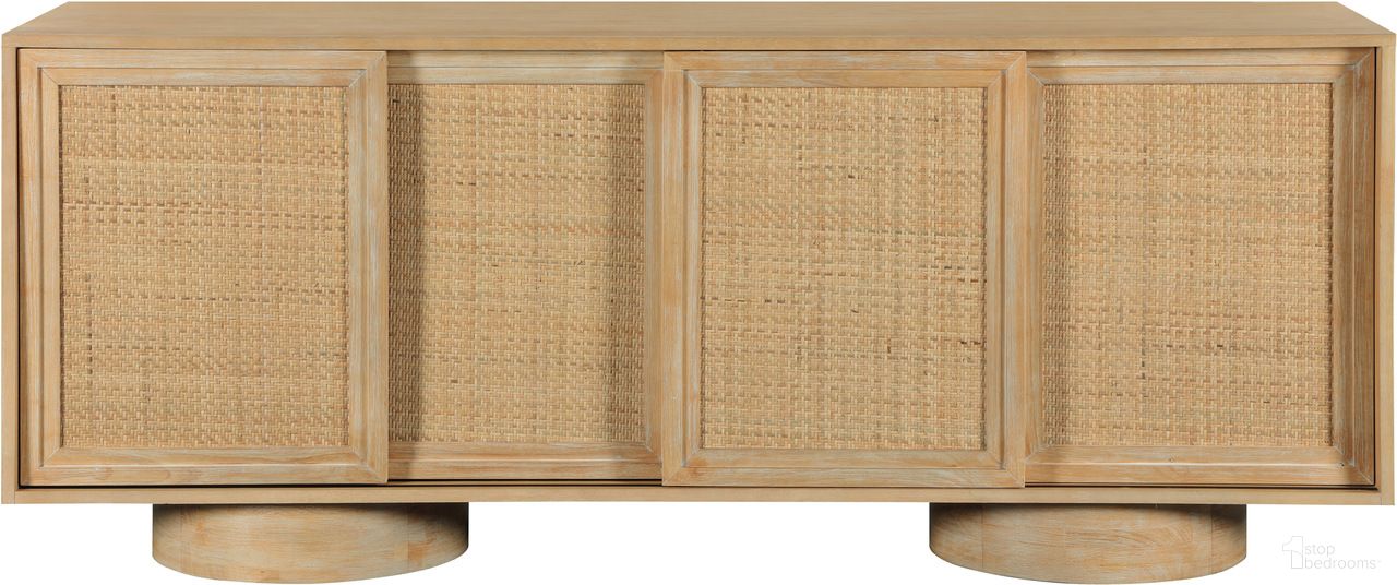 The appearance of Windsor Rubberwood Buffet In Natural and Natural designed by Meridian in the transitional interior design. This natural and natural piece of furniture was selected by 1StopBedrooms from Windsor Collection to add a touch of cosiness and style into your home. Sku: 77078Natural. Material: Rubberwood.