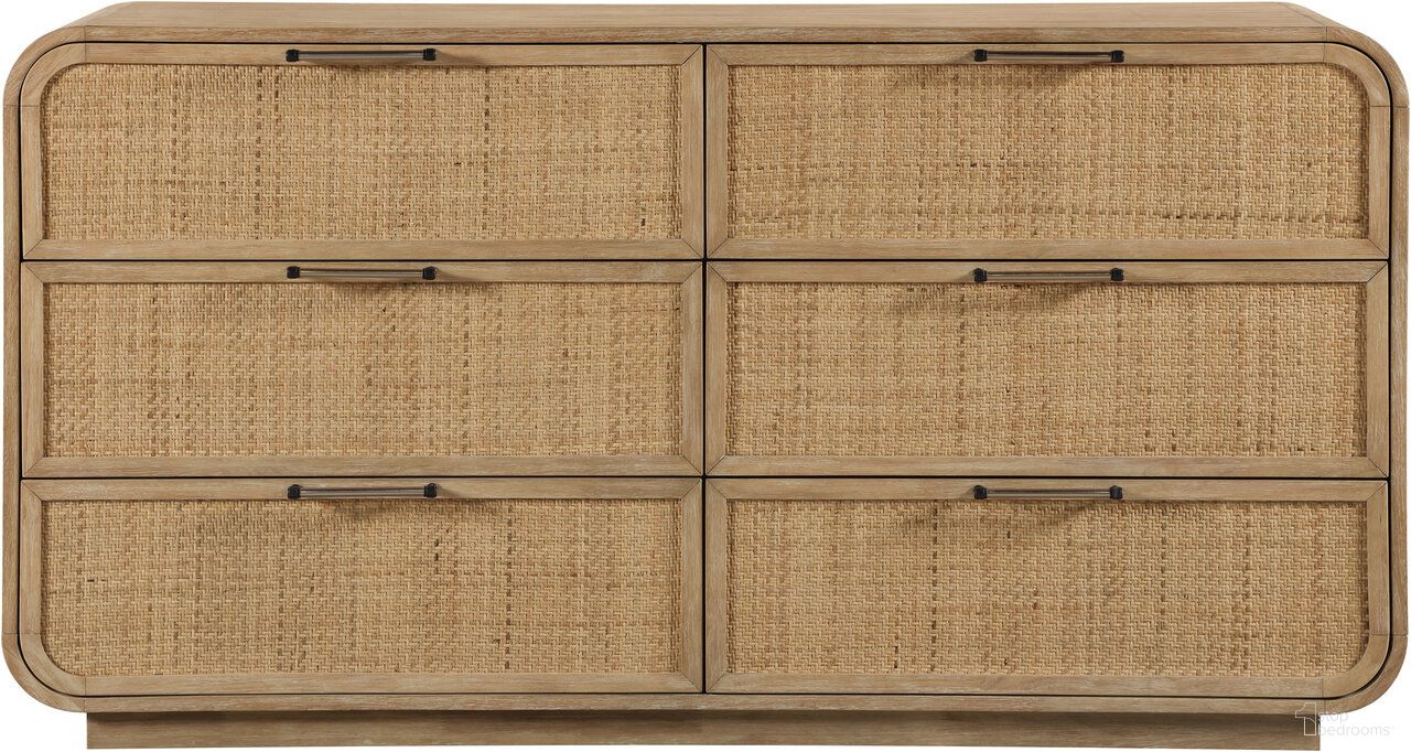 The appearance of Windsor Rubberwood Dresser In Natural and Natural designed by Meridian in the transitional interior design. This natural and natural piece of furniture was selected by 1StopBedrooms from Windsor Collection to add a touch of cosiness and style into your home. Sku: 66072Natural-D. Material: Rubberwood.