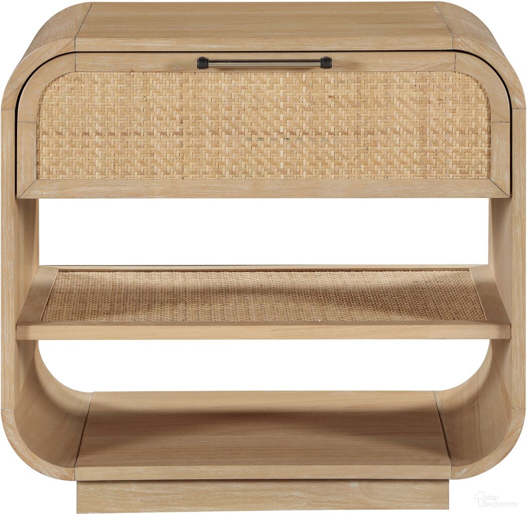The appearance of Windsor Rubberwood Night Stand In Natural and Natural designed by Meridian in the transitional interior design. This natural and natural piece of furniture was selected by 1StopBedrooms from Windsor Collection to add a touch of cosiness and style into your home. Sku: 66072Natural-NS. Material: Rubberwood.