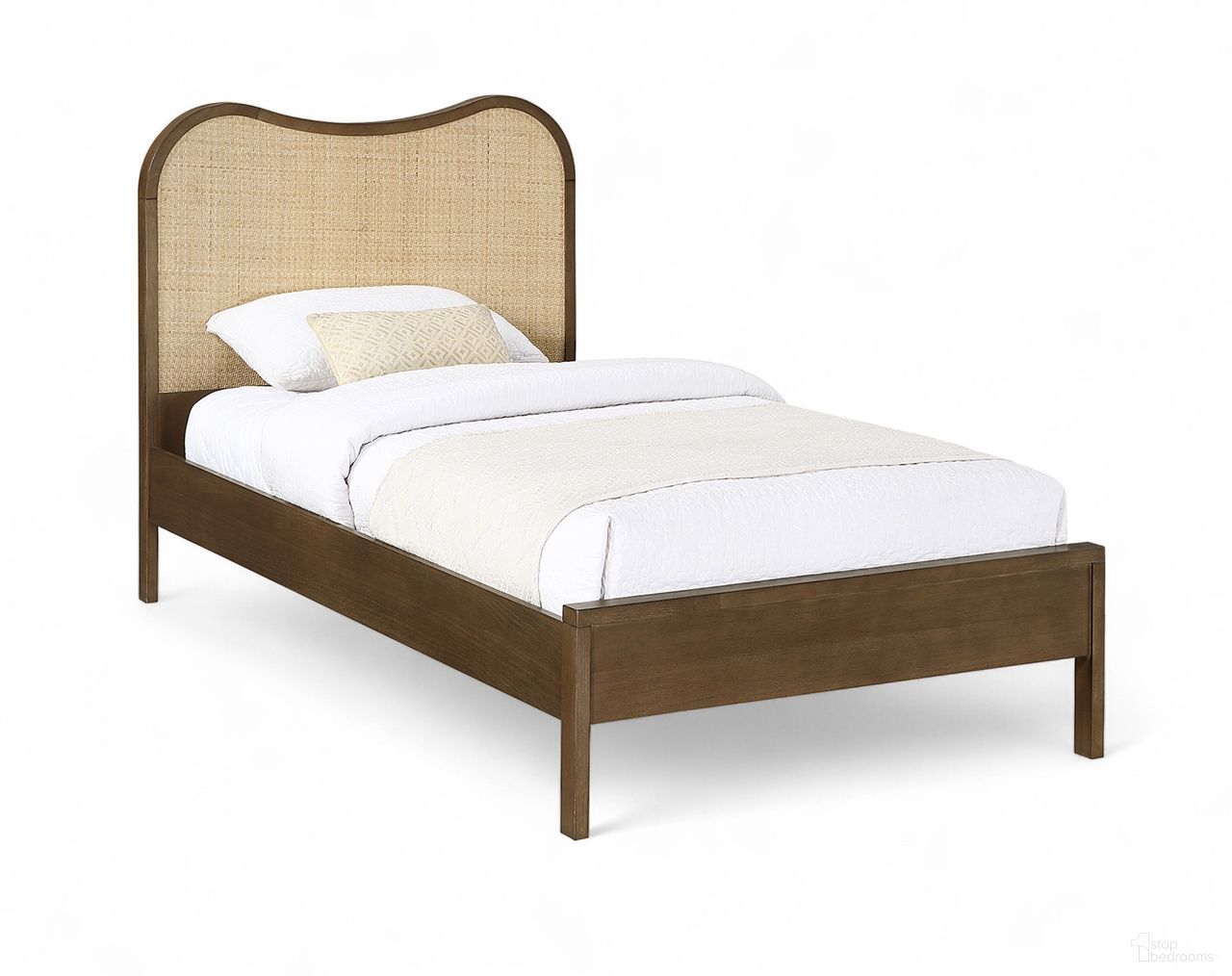 Windsor Solid Wood Twin Bed In Brown