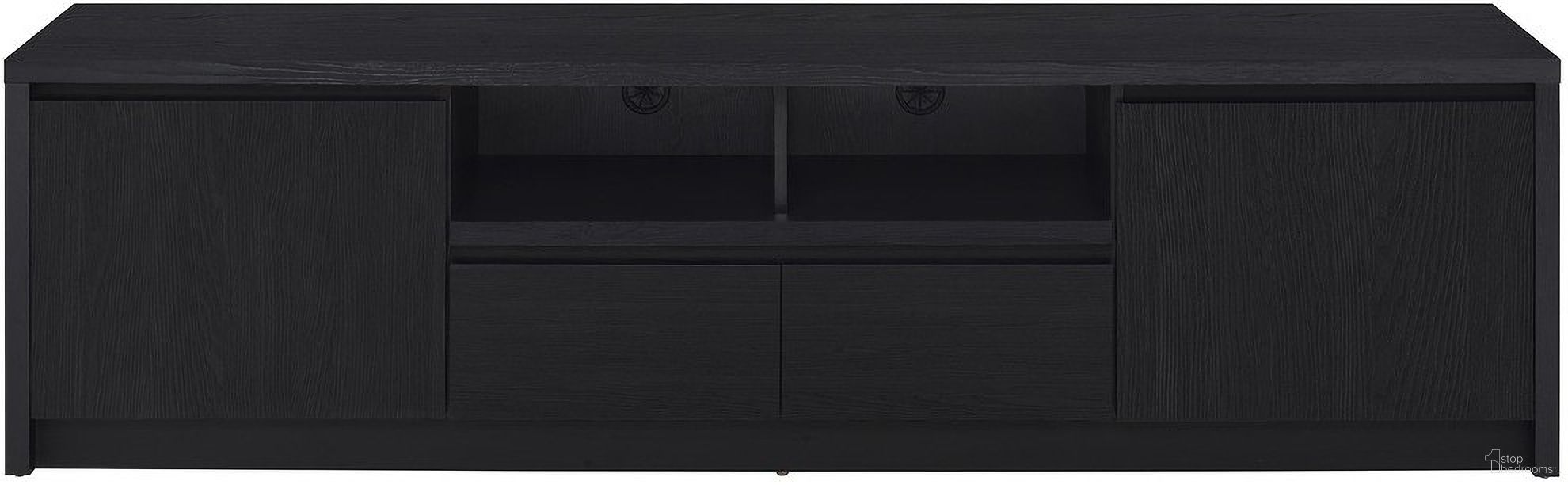 The appearance of Winfield 78 Inch 2-Door TV Stand Media Console In Black designed by Coaster in the modern / contemporary interior design. This black piece of furniture was selected by 1StopBedrooms from Winfield Collection to add a touch of cosiness and style into your home. Sku: 706223. Material: Engineered Wood.