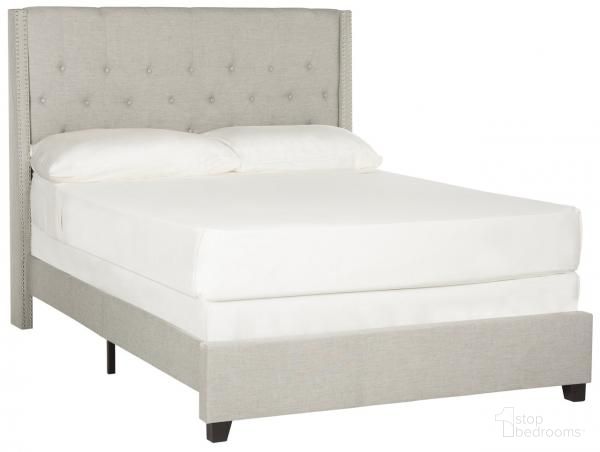 The appearance of Winslet Full Bed in Light Grey designed by Safavieh in the transitional interior design. This light grey piece of furniture  was selected by 1StopBedrooms from Winslet Collection to add a touch of cosiness and style into your home. Sku: FOX6212D-F. Bed Type: Platform Bed. Bed Size: Full. Material: Iron.